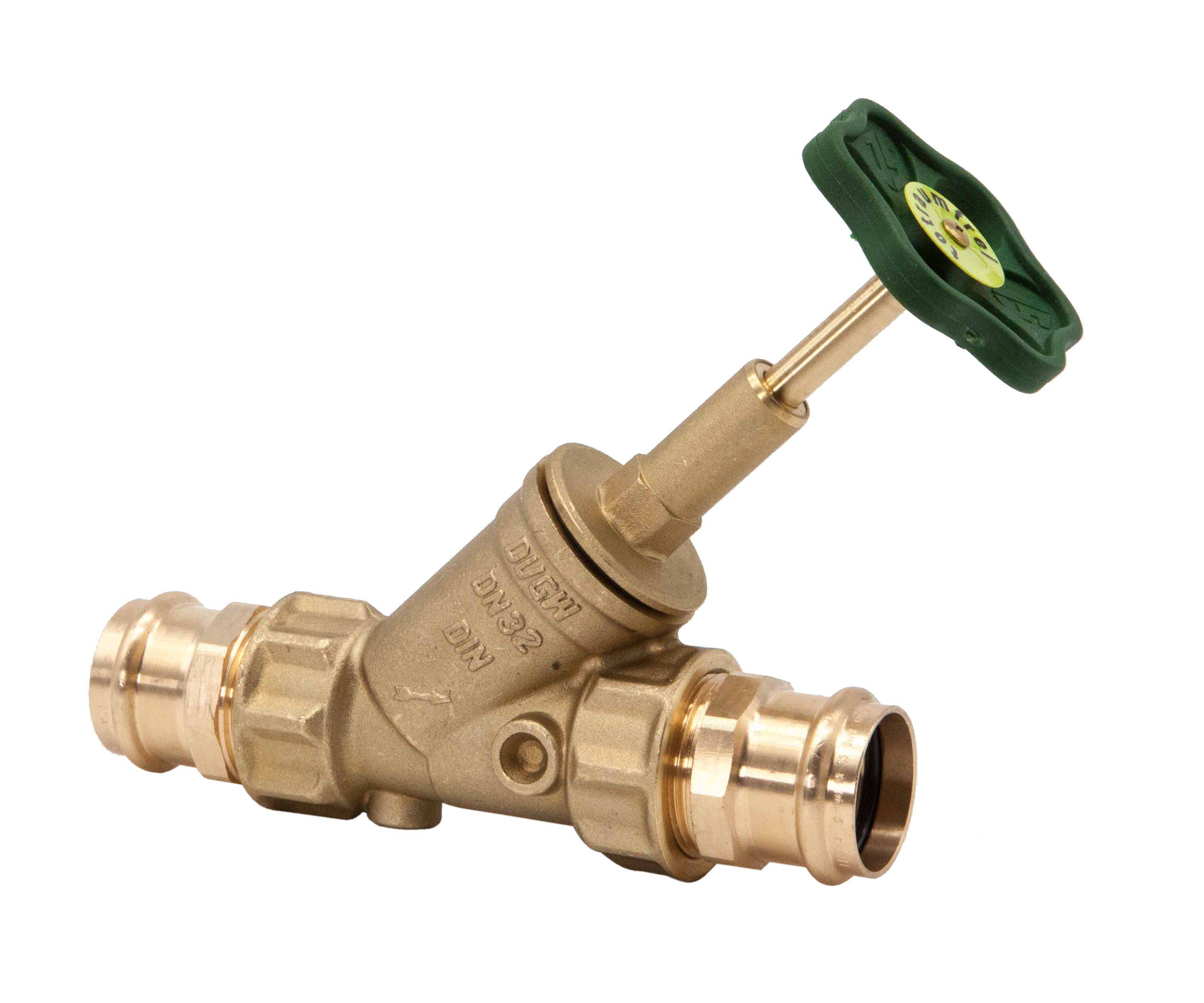 Schlösser Armaturen JS FREISTROMVENTIL,PRESSANSCHL.IG O.ENTL.,ST.SP.,DN32,PRESS