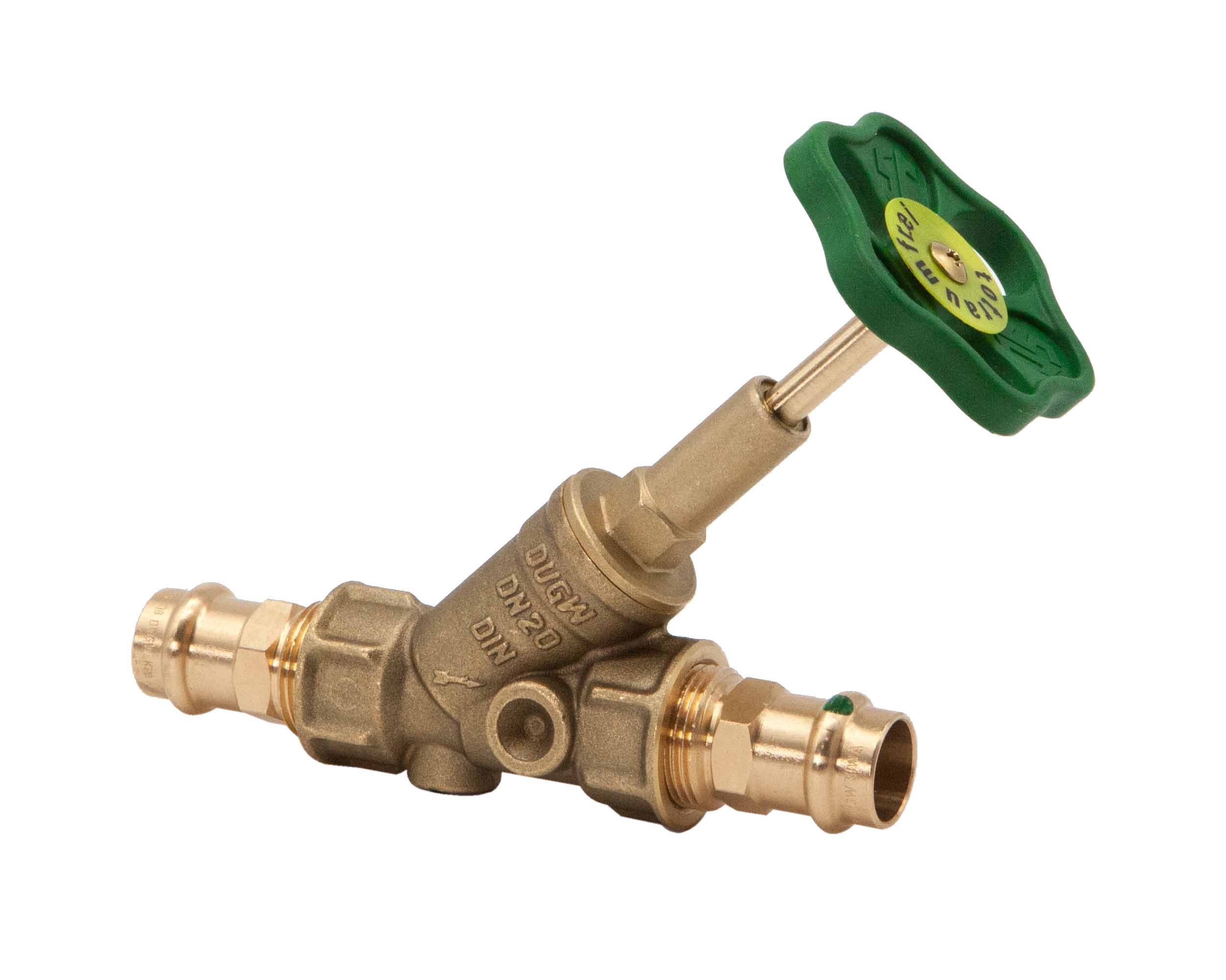Schlösser Armaturen JS FREISTROMVENTIL,PRESSANSCHL.IG O.ENTL.,ST.SP.,DN20,PRESS