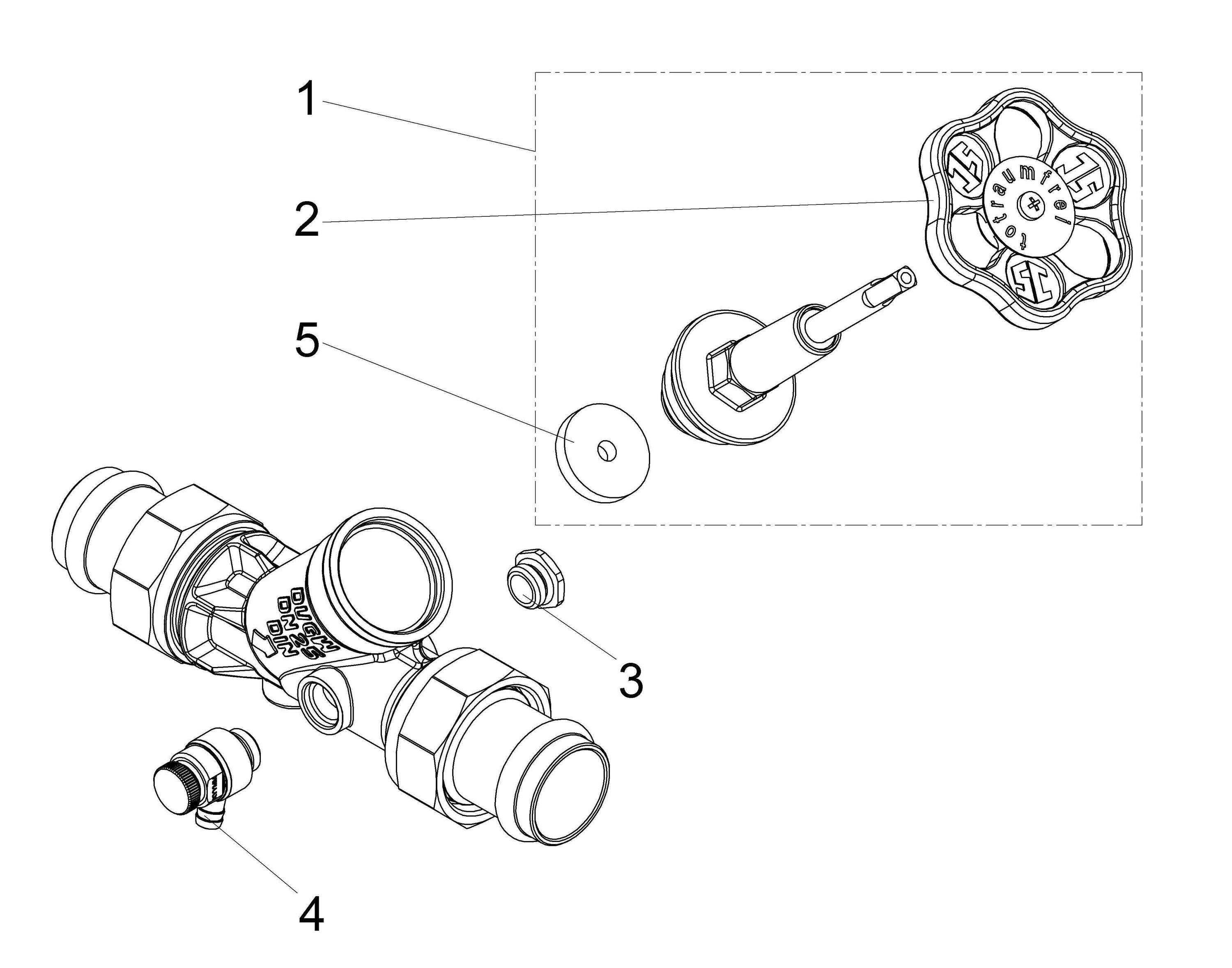Schlösser Armaturen JS FREISTROMVENTIL,PRESS AG MULTI M.ENTL.,ST.SP.,DN40,PRESS