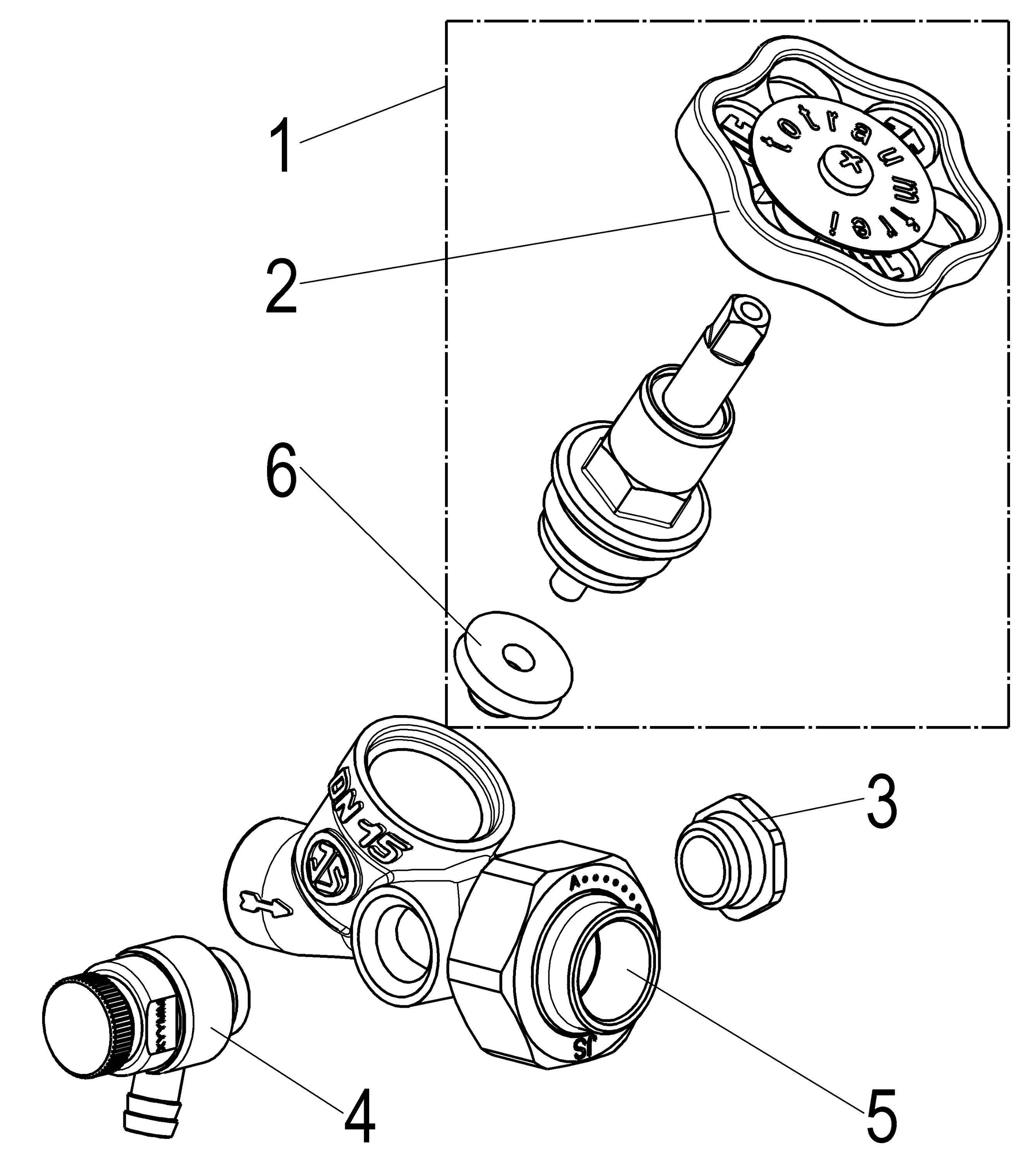 Schlösser Armaturen JS SCHRAEGSITZVENTIL,M.ENTLEERUNG LOETV.IM AUSG.,ST.SP.DN15,
