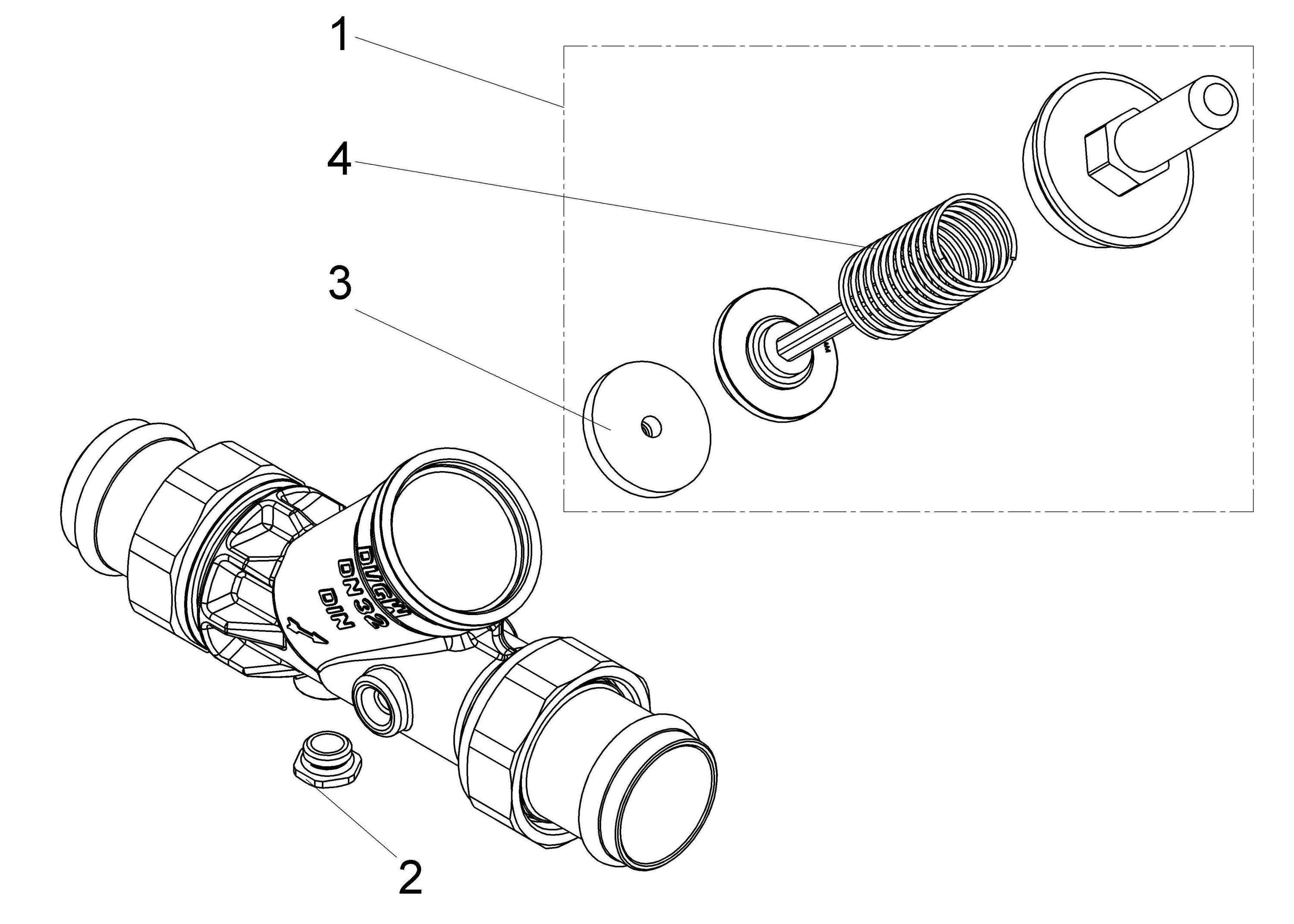 Schlösser Armaturen JS RUECKFLUSSVERHINDERER, O.ENTL. PRESS AG MULTI,DN32,PRESS