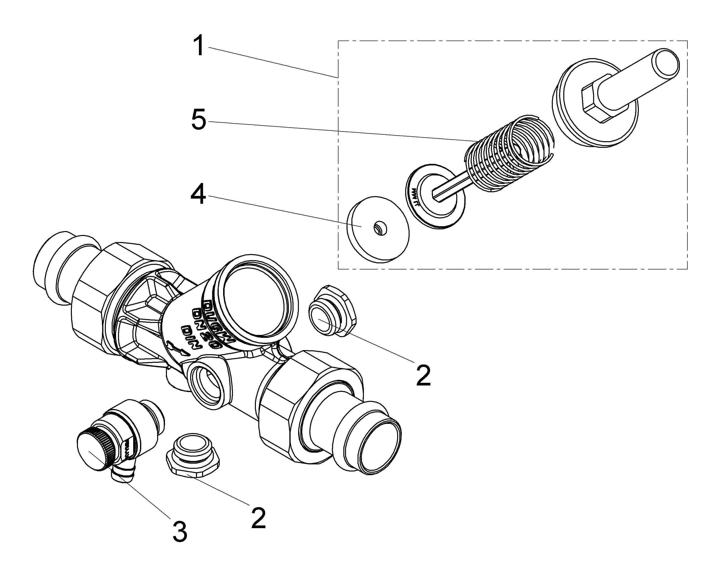 Schlösser Armaturen JS RUECKFLUSSVERHINDERER, M.ENTL. PRESS AG MULTI,DN20,PRESS