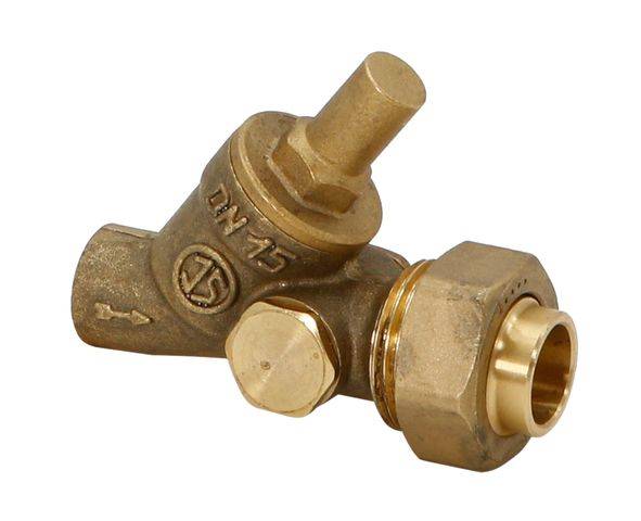 Schlösser Armaturen JS RUECKSCHLAGVENTIL, SCHRAEGSITZ AUSG.LOETVERSCHRAUB.,DN15,
