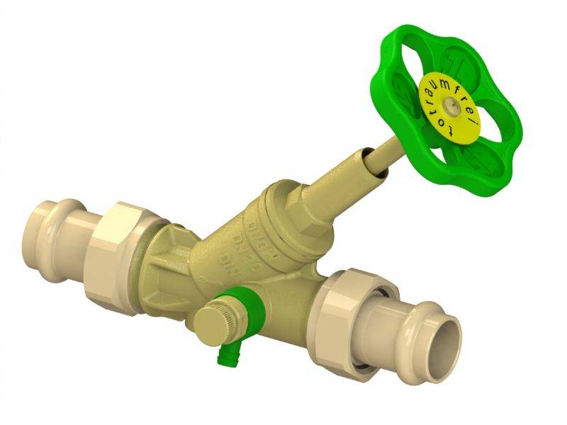 Schlösser Armaturen JS FREISTROMVENTIL,PRESS AG MULTI M.ENTL.,ST.SP.,DN20,PRESS