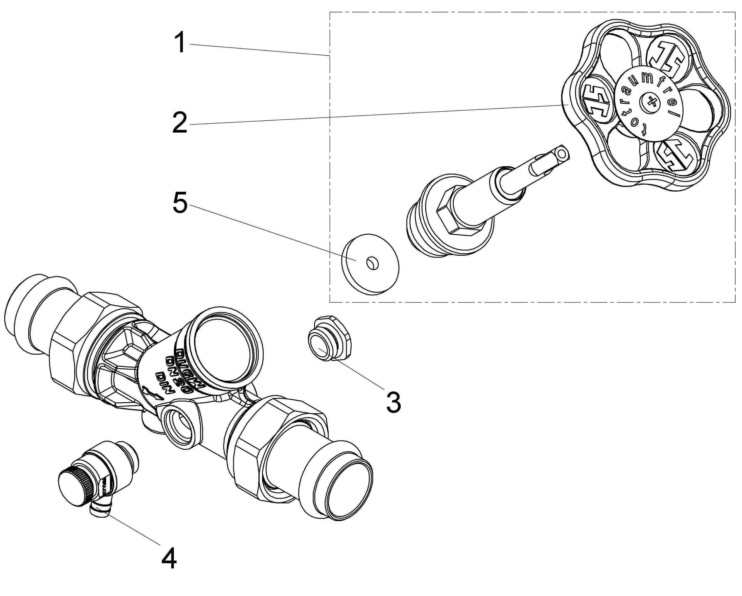 Schlösser Armaturen JS FREISTROMVENTIL,PRESS AG MULTI M.ENTL.,ST.SP.,DN20,PRESS