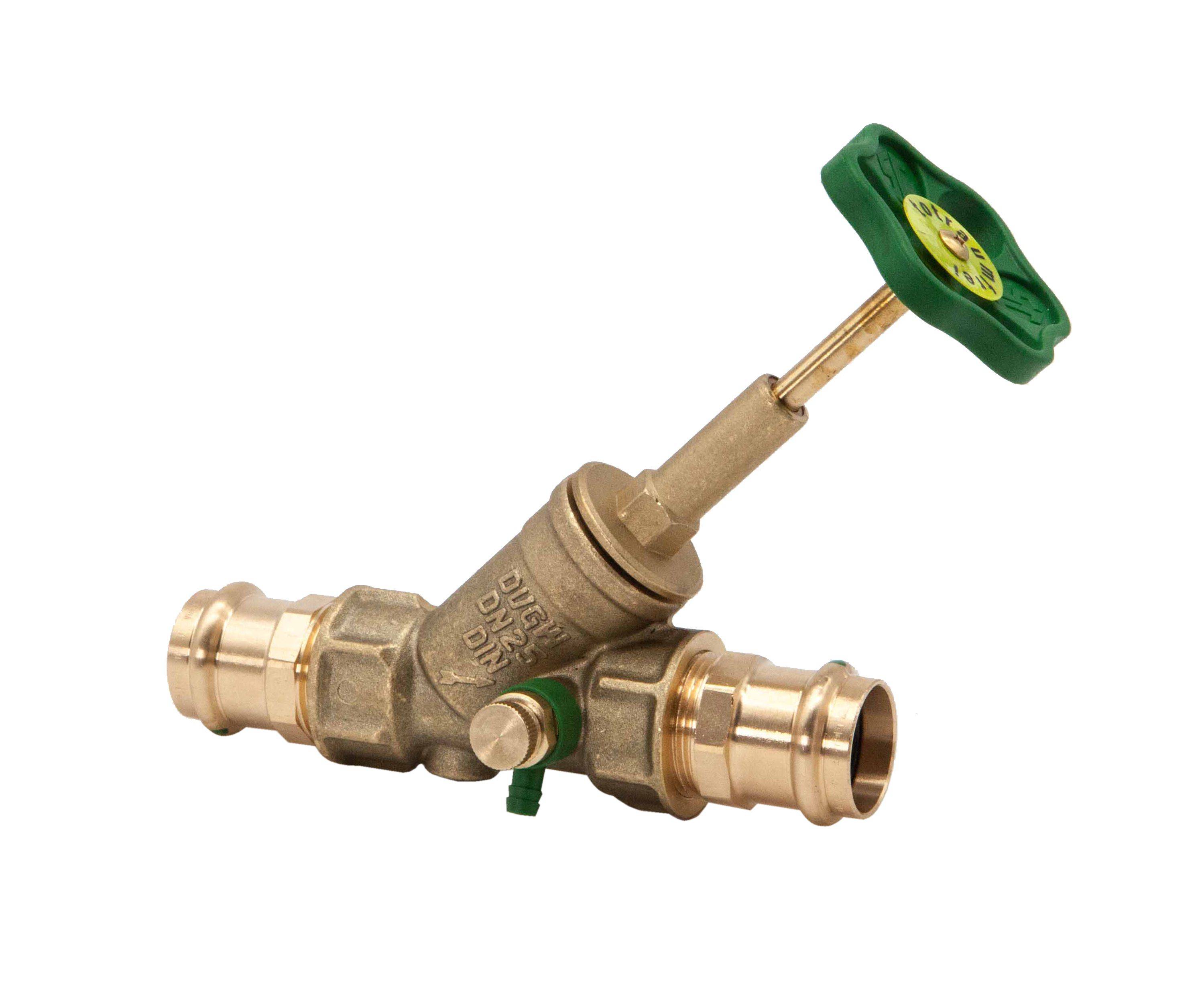 Schlösser Armaturen JS FREISTROMVENTIL,PRESSANSCHL.IG M.ENTL.,ST.SP.,DN25,PRESS