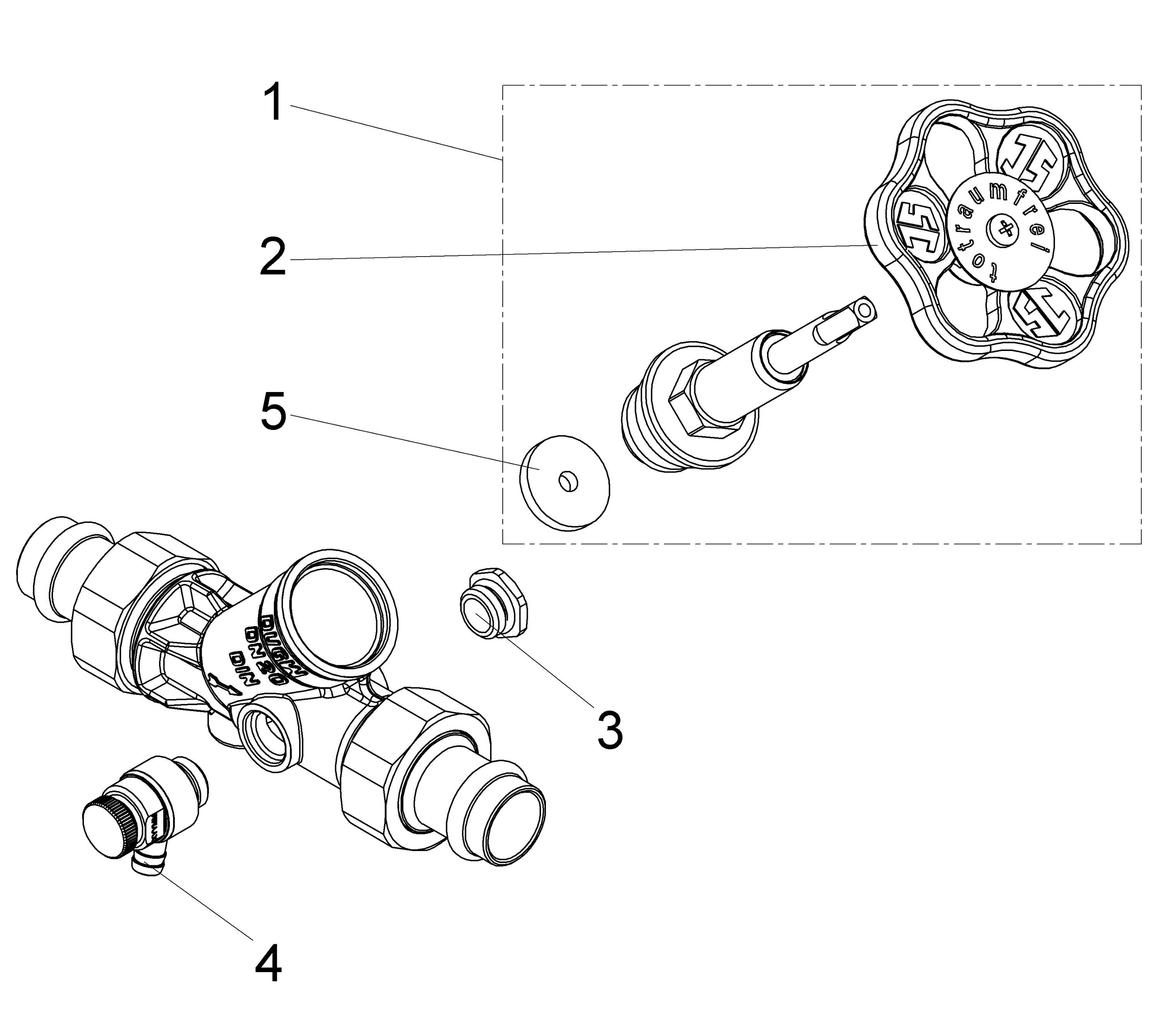 Schlösser Armaturen JS FREISTROMVENTIL,PRESS AG MULTI M.ENTL.,ST.SP.,DN20,PRESS
