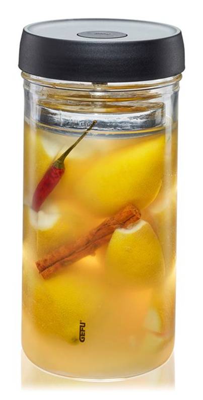 GEFU NATIVO, Gemüse, 1,5 l, Glas, Kunststoff, Transparent, 235 mm, 980 g