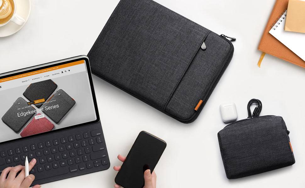 Inateck Laptoptasche 13"+Zubehörta. LB01006/S1 schwarzgrau - Tasche