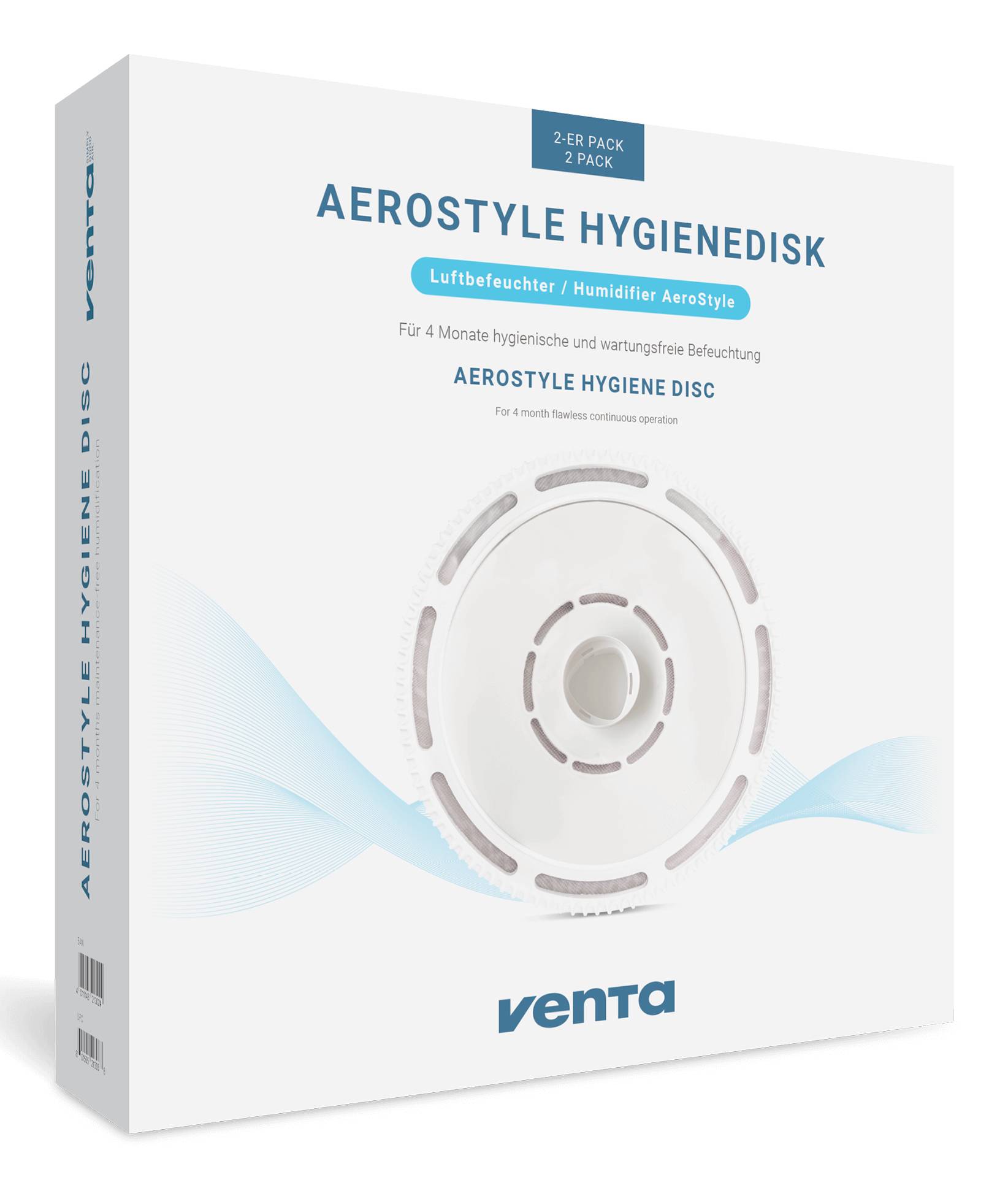 Venta Hygienedisk AeroStyle entkalkt reinigt hygienisch 2er