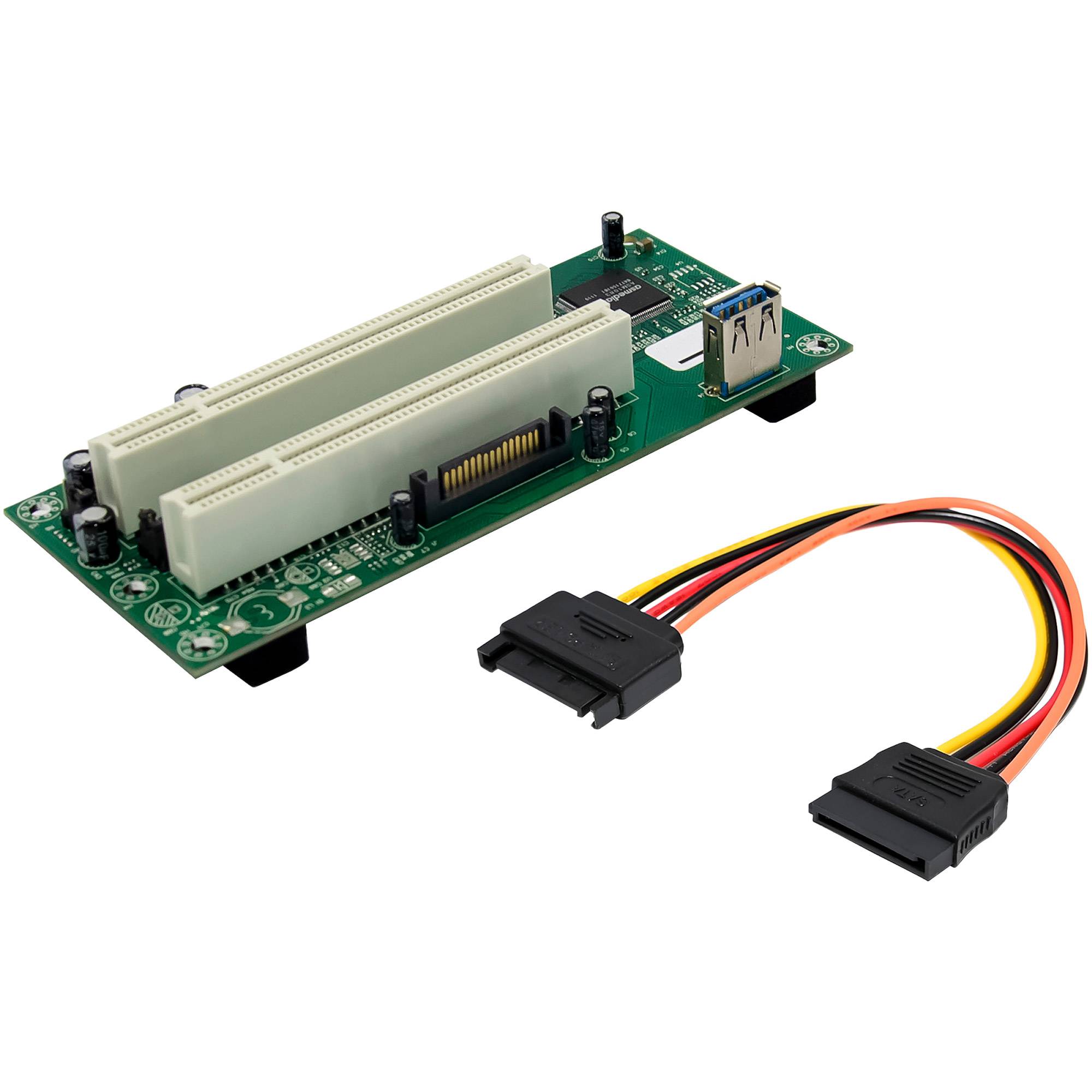 InLine Schnittstellenkarte PCIe x1 zu 2x PCI 32-Bit inkl. 60 cm Kabel Erweitert moderne Systeme um zwei klassische