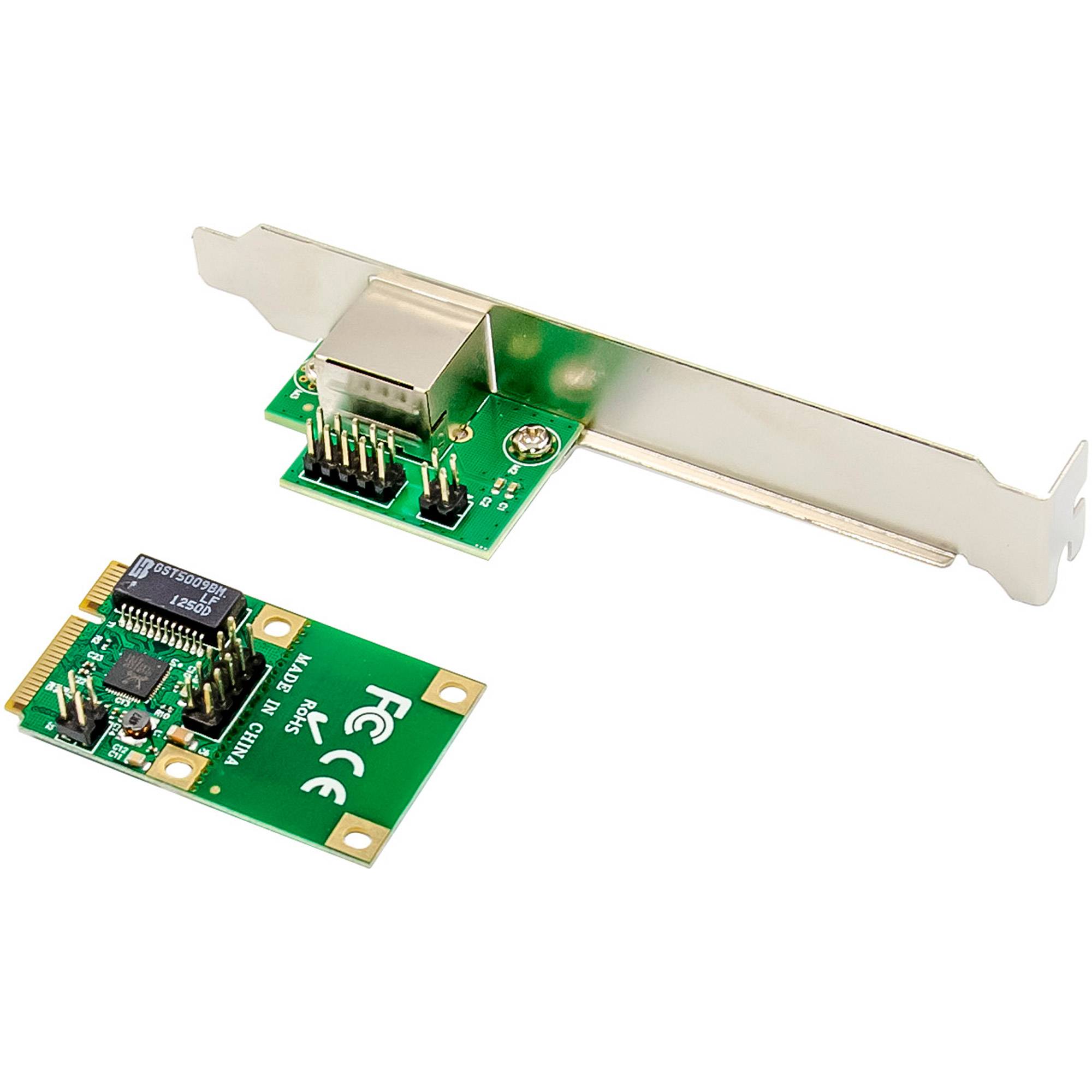 InLine Mini-PCIe Netzwerkkarte 1x RJ45 Half-Size inkl. RJ45-Modul