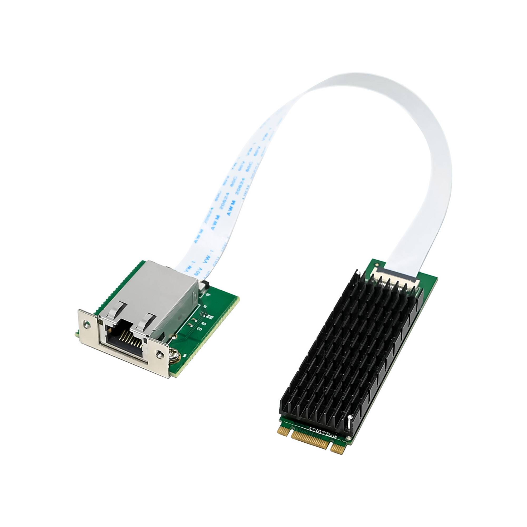 InLine® Schnittstellenkarte, M.2 B+M zu 10 Gb/s RJ45 I/O-Karten / Frontpanel / Slotbleche