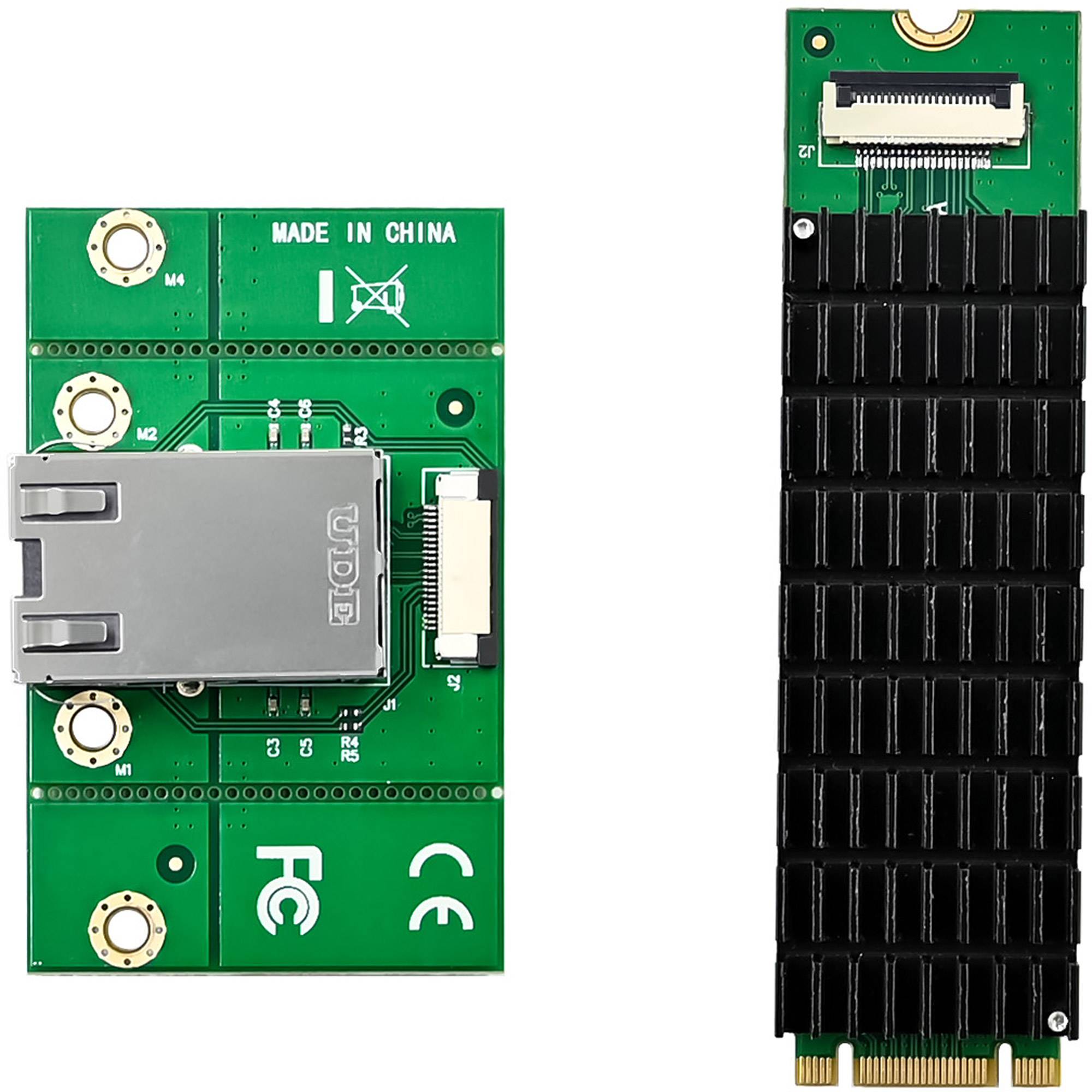 InLine® Schnittstellenkarte, M.2 B+M zu 10 Gb/s RJ45 I/O-Karten / Frontpanel / Slotbleche