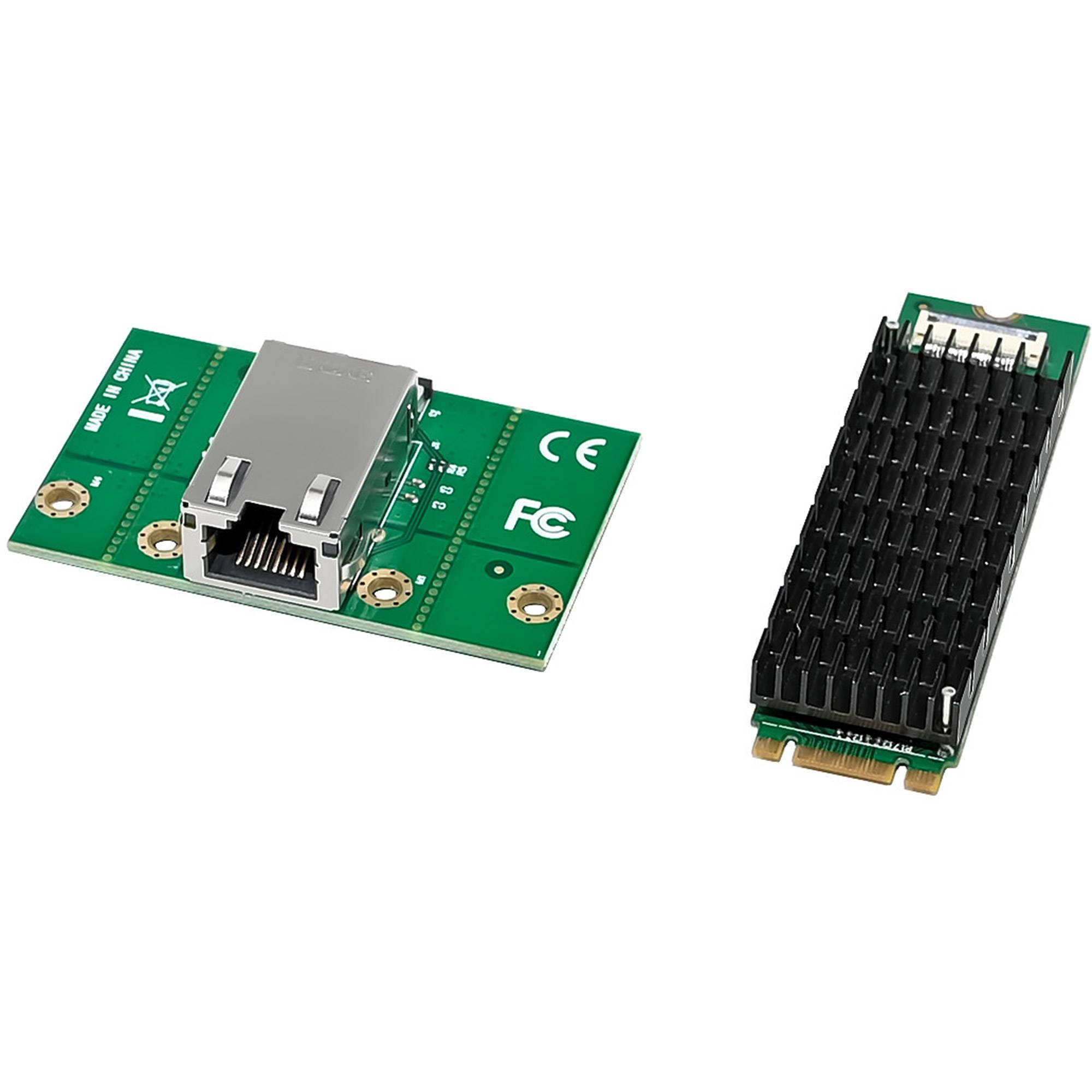 InLine® Schnittstellenkarte, M.2 B+M zu 10 Gb/s RJ45 I/O-Karten / Frontpanel / Slotbleche