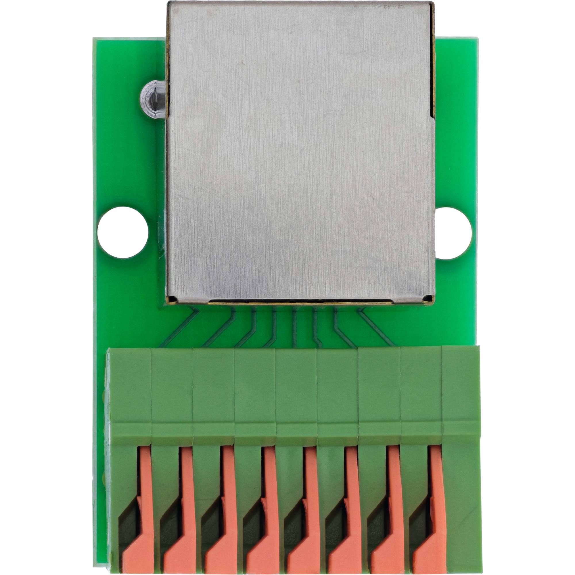 InLine® RJ45 Buchse an Push-In-Klemme, 8pol, Cat.5e Adapter / Konverter Terminalblock