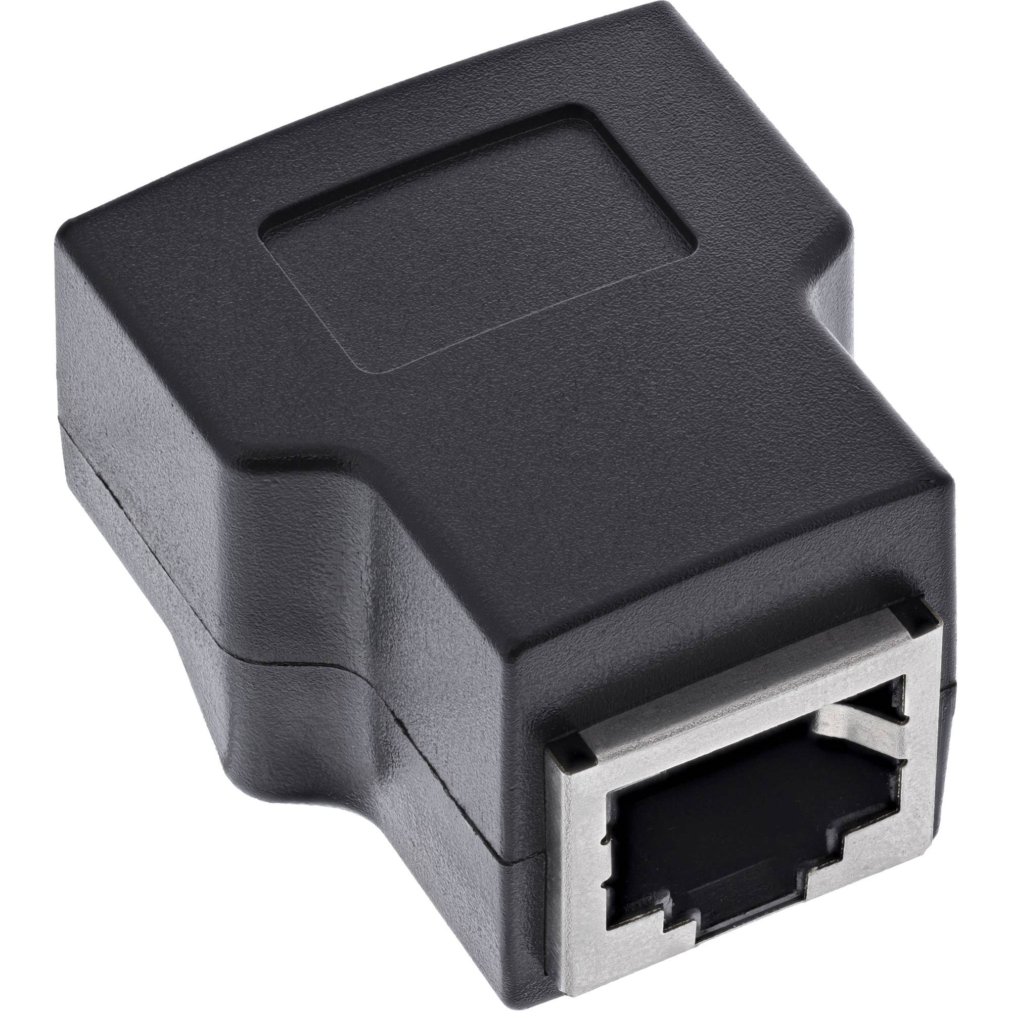 InLine® RJ45 Buchse an Terminalblock, 8pol, Push-In-Klemme Adapter / Konverter Terminalblock