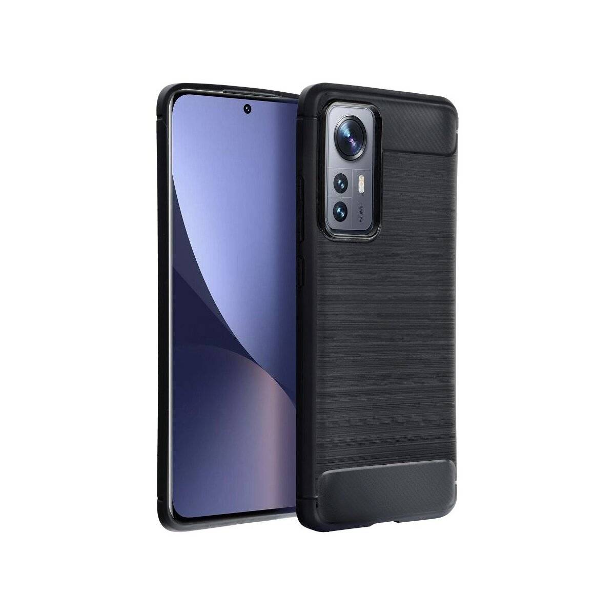 Carbon Hülle für XIAOMI Redmi Note 15 Pro 4G Schwarz Handyhülle Stoßfest