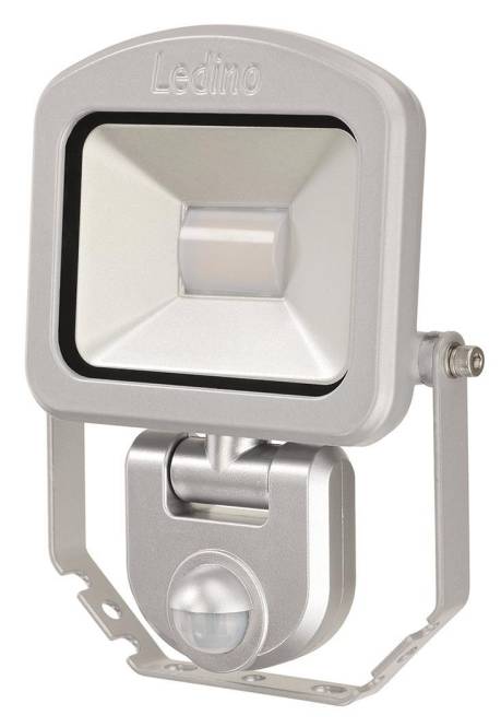 LEDINO Displaystr. Charlottenburg Sensor 10W 800lm 3000K IP54 BWM 120° silber Techn.Licht/Wohnraum