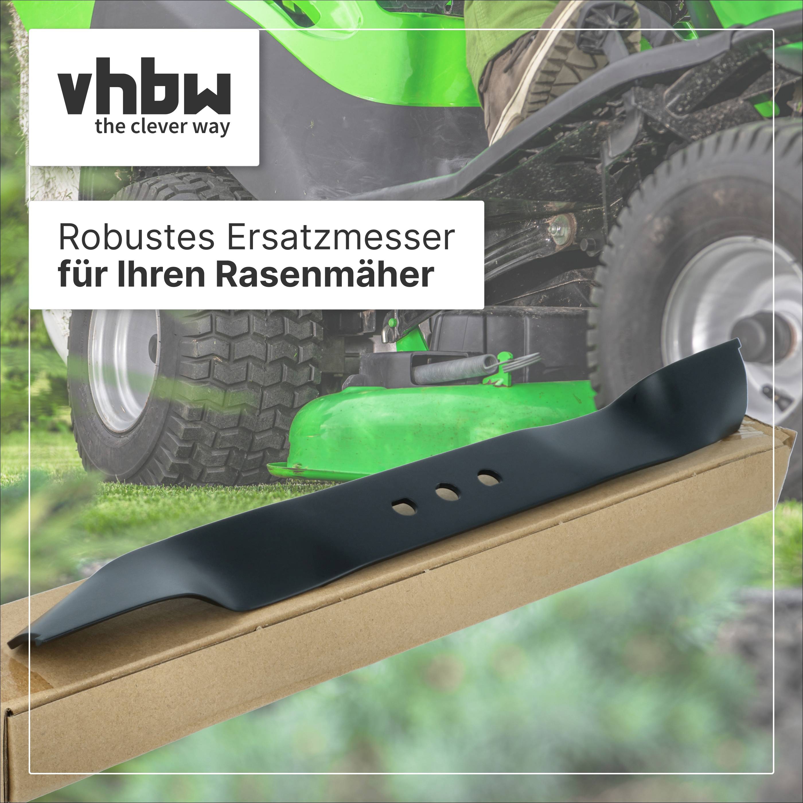 vhbw Ersatz-Messer Ersatz für Scheppach 7911200625 für Rasenmäher | Ersatzklinge Schwarz, Stahl