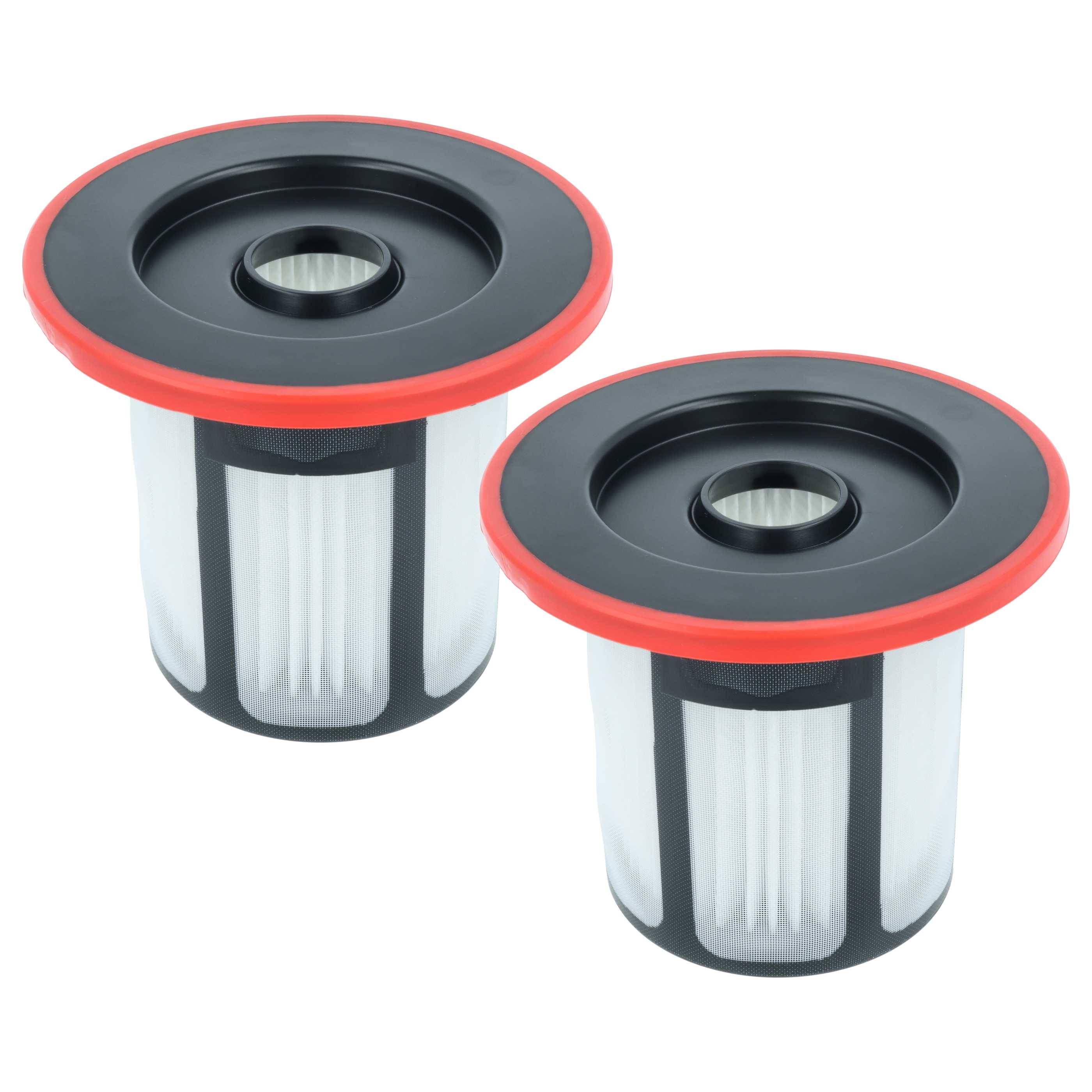 vhbw 2x Staubsaugerfilter Ersatz für Bosch 12033216 für Staubsauger | HEPA-Filter Rot Schwarz Weiß