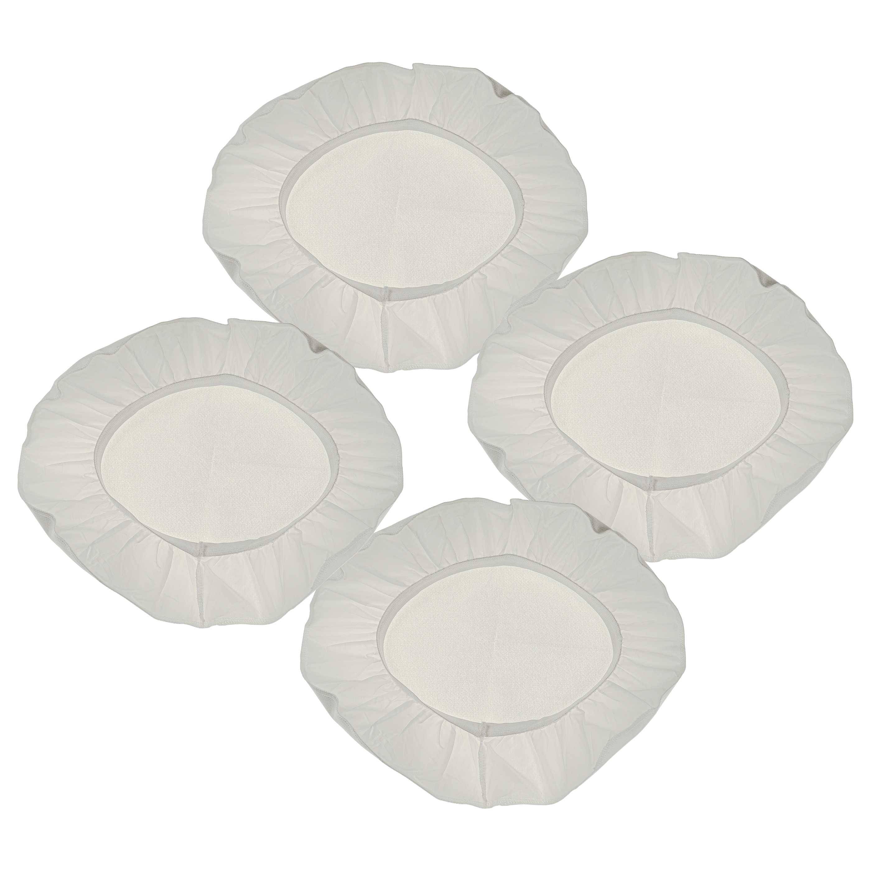 vhbw 4x Membranfilter kompatibel mit AL-KO Jetstream Staubsauger | Stofffilter-Set Weiß