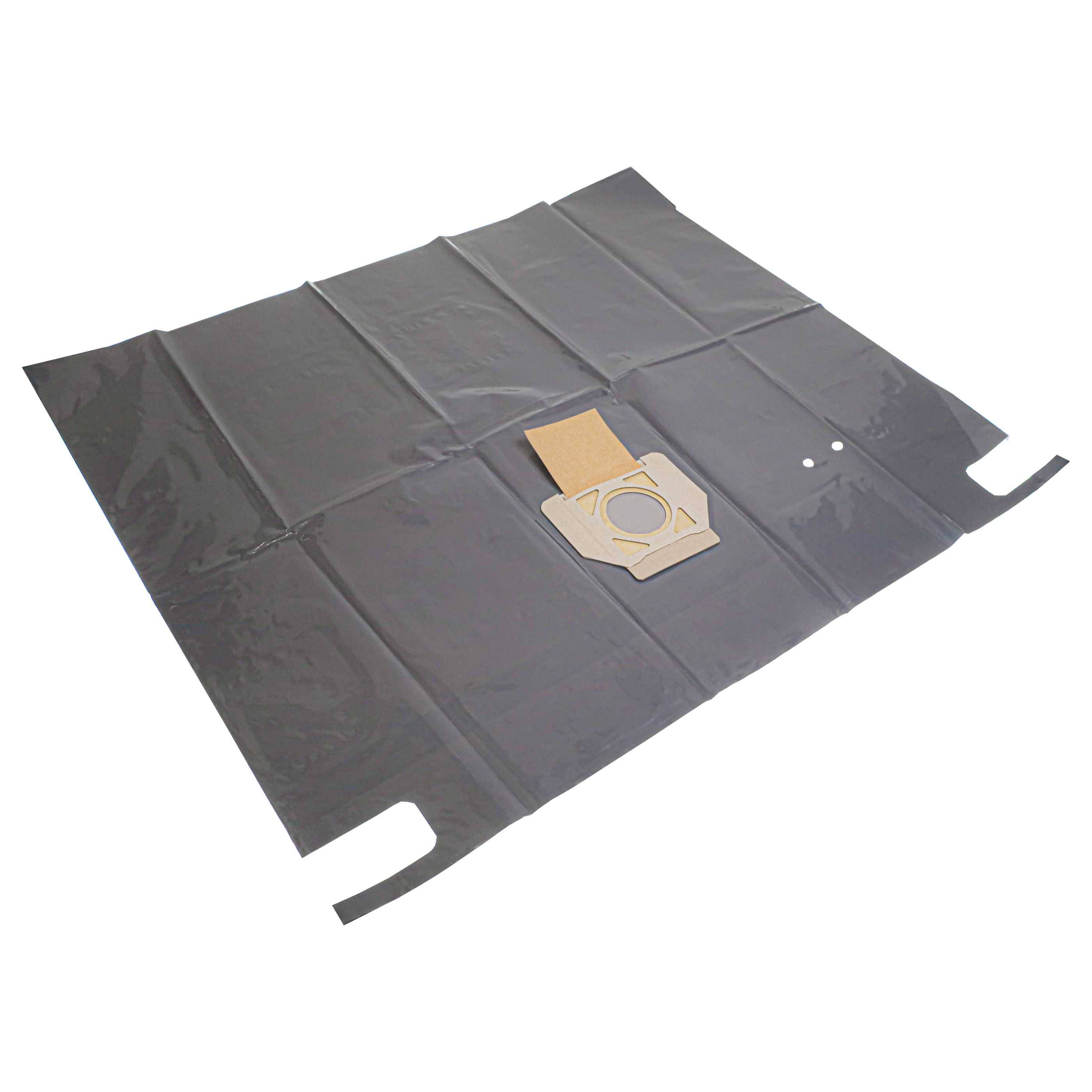 vhbw 20x Entsorgungsbeutel Ersatz für Makita W107418355 für Staubsauger - 37,3cm x 21,3cm Schwarz