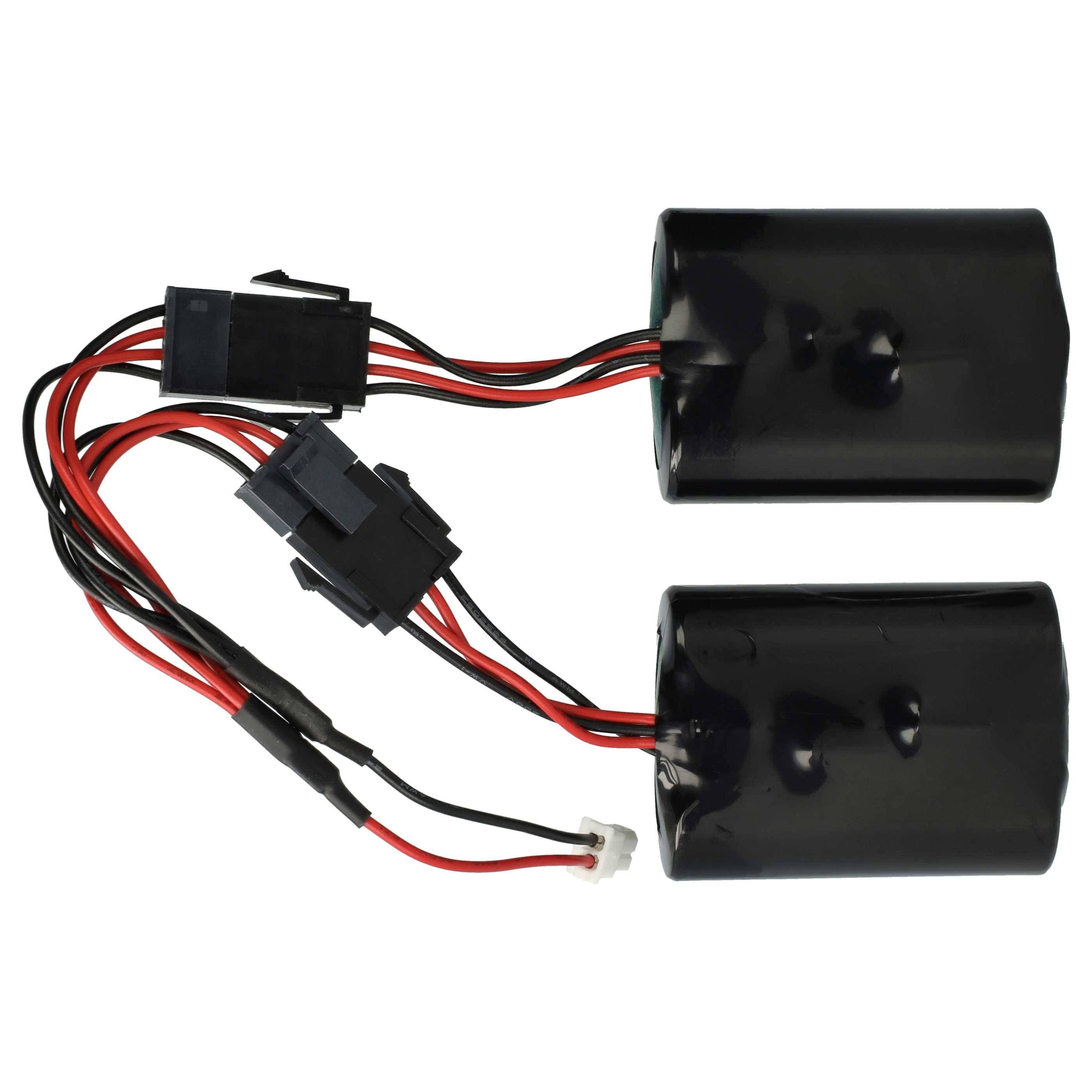 vhbw 2x Batterie kompatibel mit Visonic PowerMaxPro SR-740-PG2 Alarmanlage, Alarmsystem, Funk-Außensirenen (16000 mAh, 3