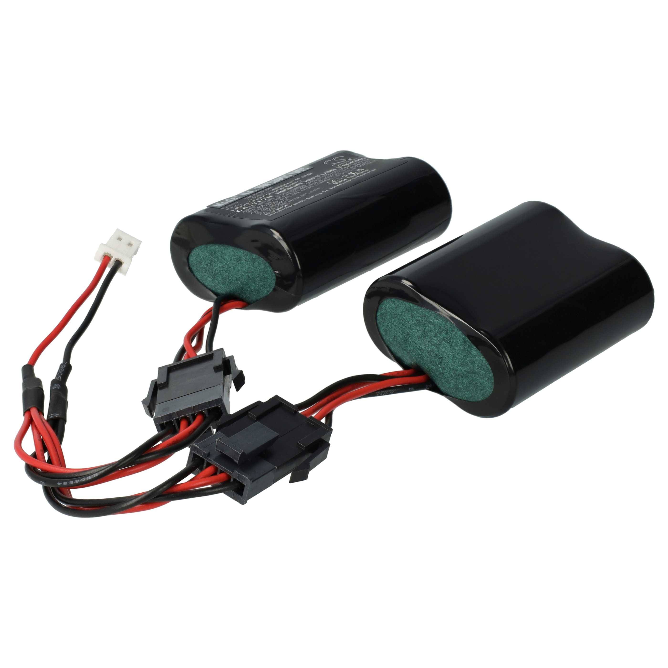 vhbw 2x Batterie kompatibel mit DSC Siren PG9901, Burg Siren Alarmanlage, Alarmsystem, Funk-Außensirenen (16000 mAh, 3,6