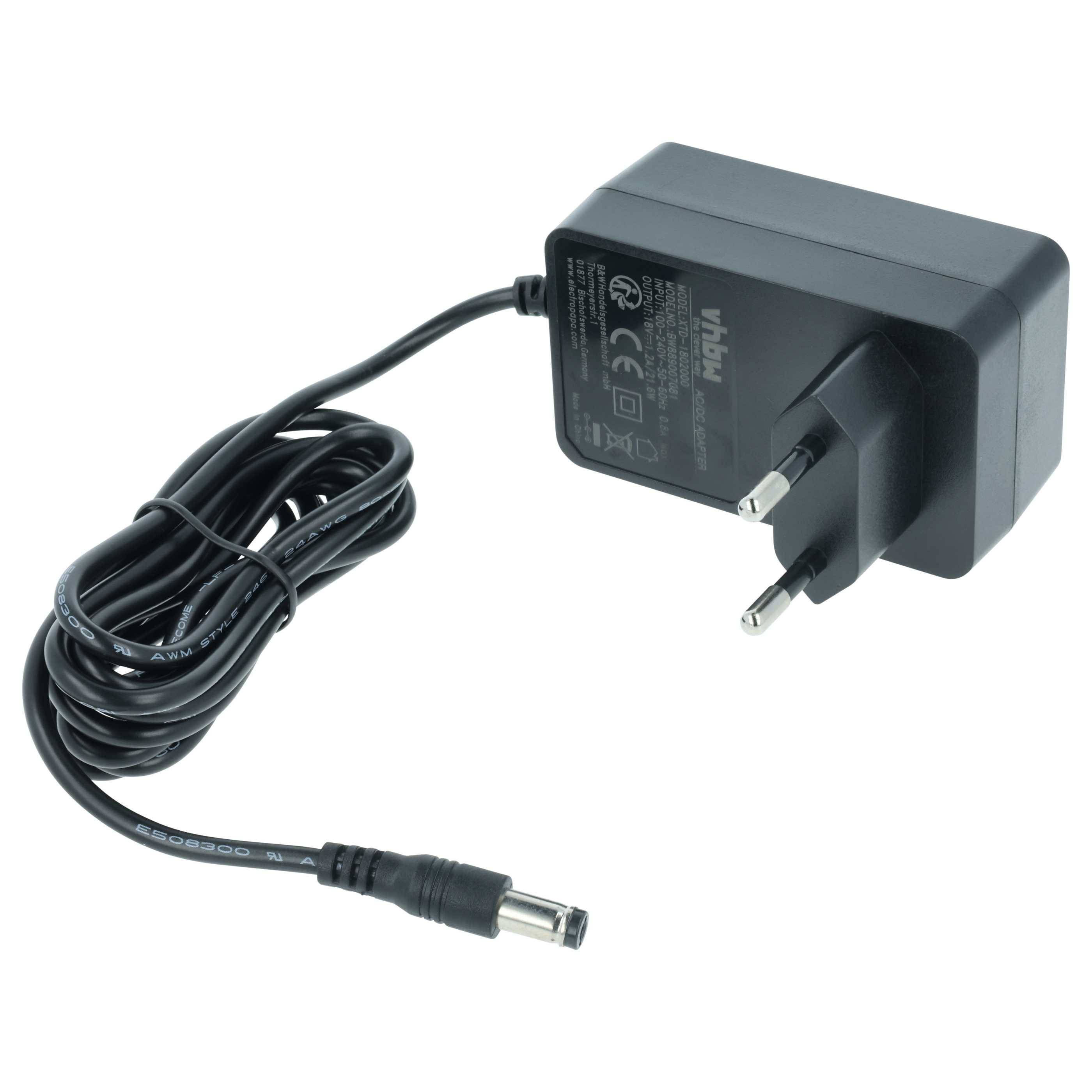 vhbw Netzteil kompatibel mit Flex RD 10.8 18.0 230 CEE, 484857, 532276 DAB Radio, UKW-Rundfunk, Baustellenradio - 170 cm