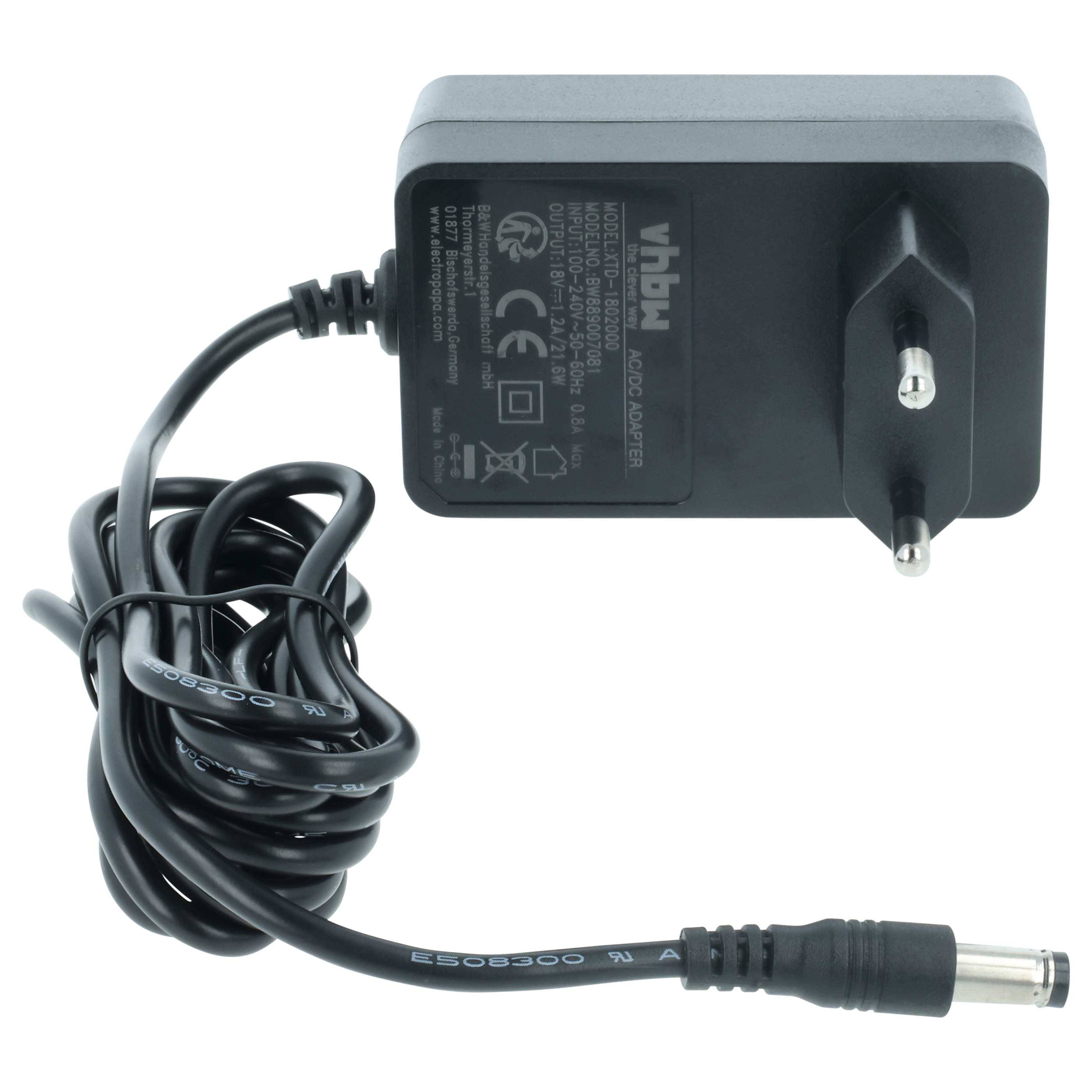 vhbw Netzteil kompatibel mit Flex RD 10.8 18.0 230 CEE | 484857, 532276 DAB Radio, UKW-Rundfunk, Baustellenradio - 170