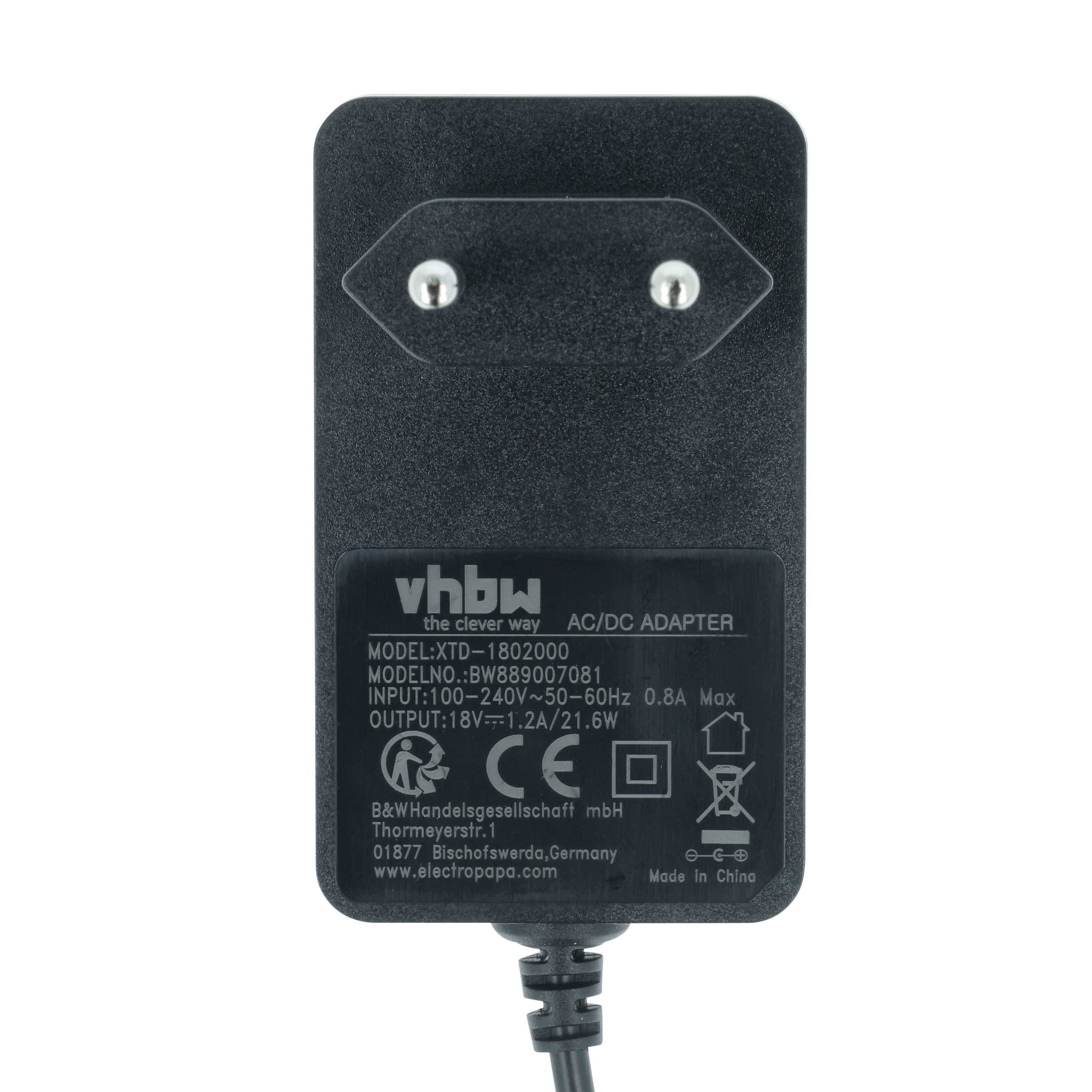 vhbw Netzteil kompatibel mit Flex RD 10.8 18.0 230 CEE | 484857, 532276 DAB Radio, UKW-Rundfunk, Baustellenradio - 170