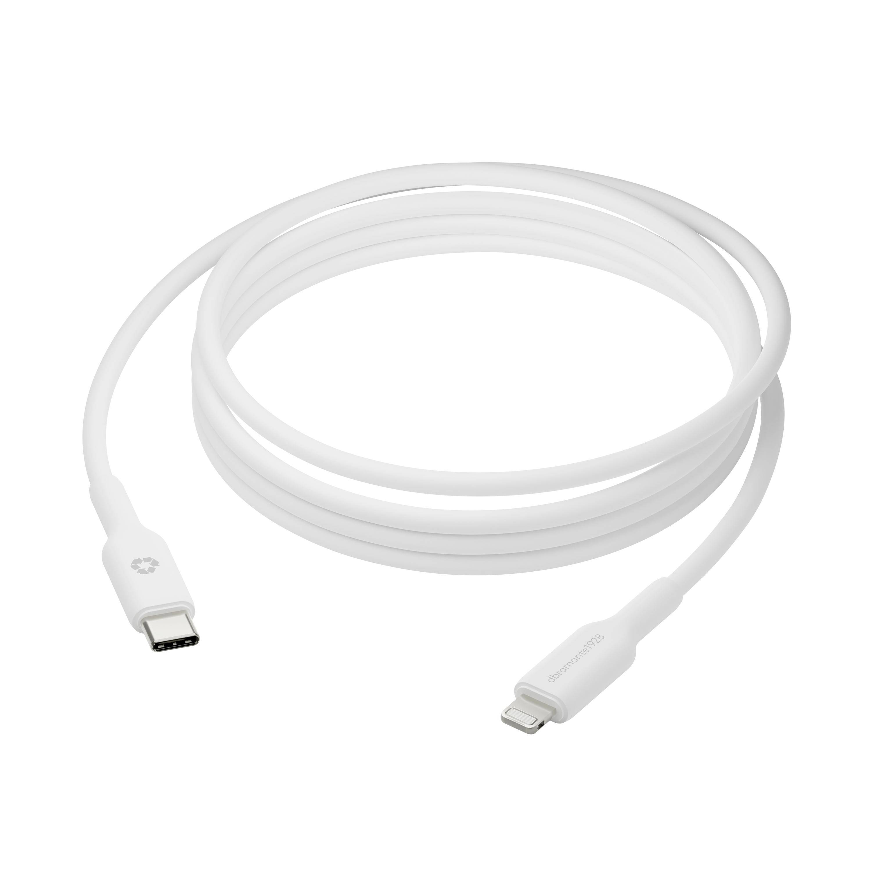 dbramante1928 re-charge - Lightning-Kabel - USB-C mnnlich zu Lightning - 2 m - wei Tablets &