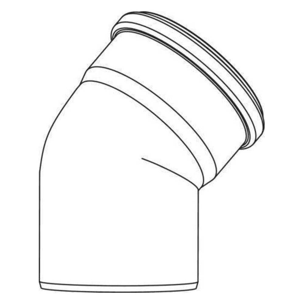 REHAU RAUPIANO PLUS, Bogen, DN 110, 67 Grad, wandverstärkt, 1 Stk.