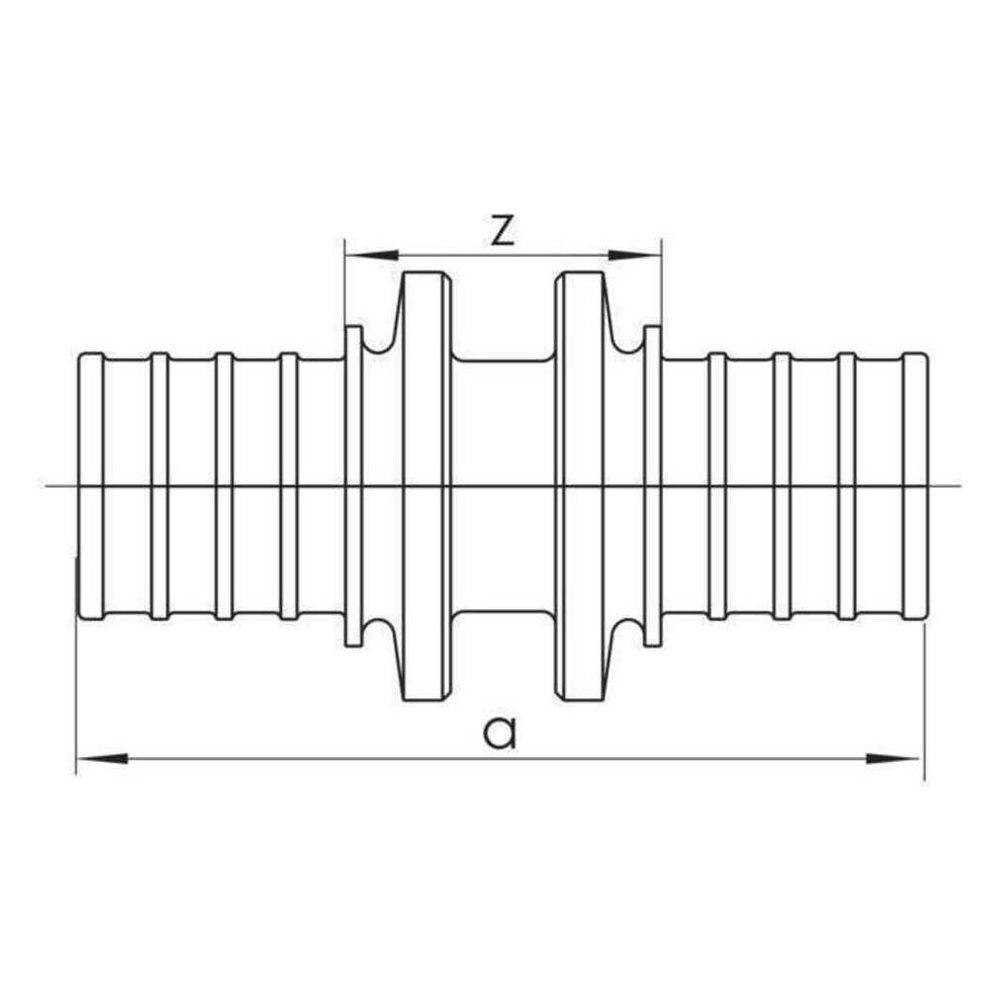 REHAU Kupplung, SDR 11, LX, 40-40, 1 Stk.