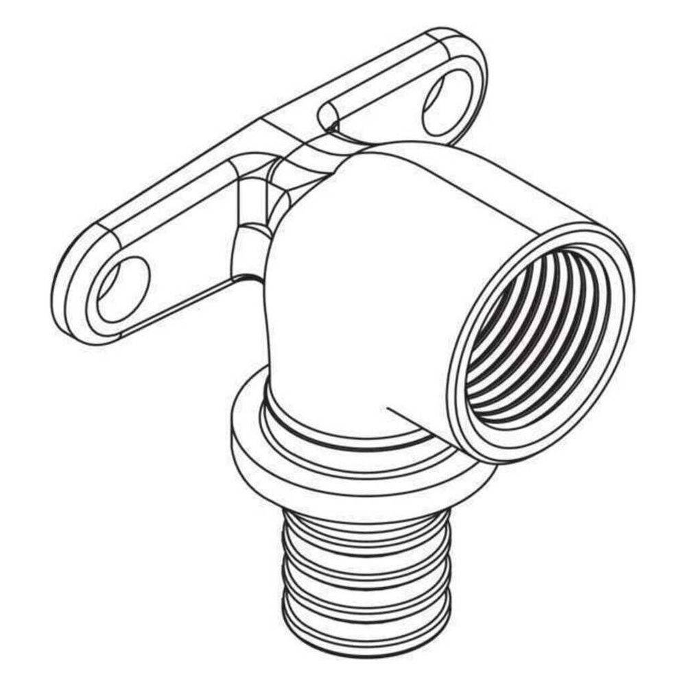 REHAU Wandwinkel, RAUTITAN RX+, 25, Rp 3/4, kurz, 1 Stk.