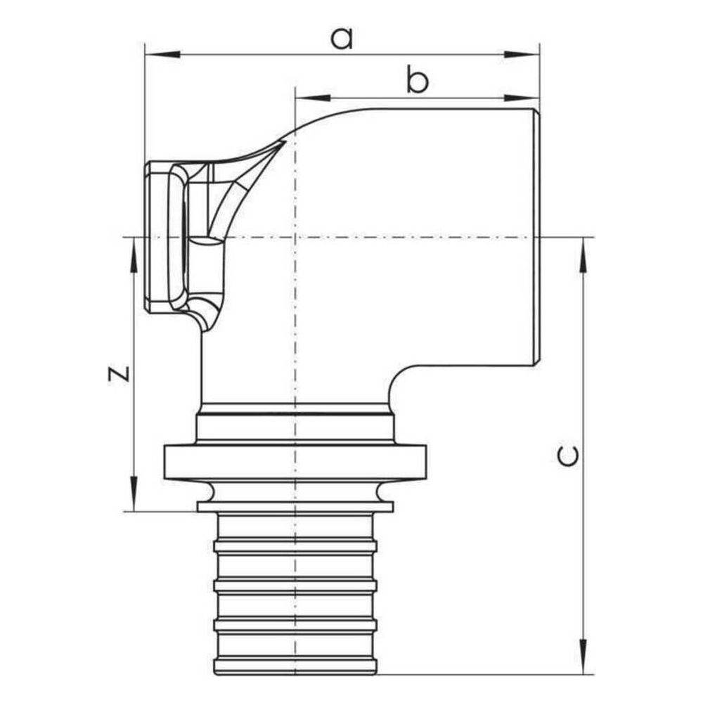 REHAU Wandwinkel, RAUTITAN RX+, 16, Rp 1/2, kurz, 1 Stk.