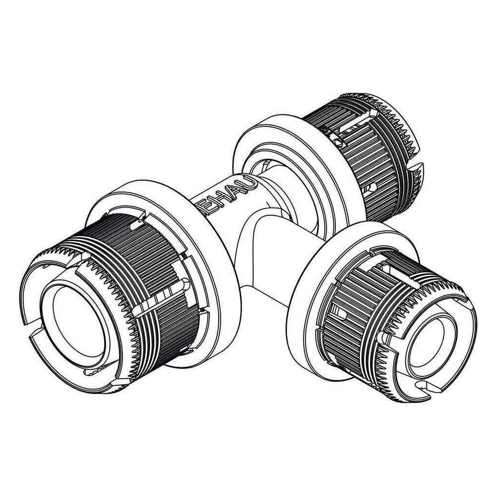 REHAU T-Stück, 16, 20, 16, FASTLOC EX+, 1 Stk.