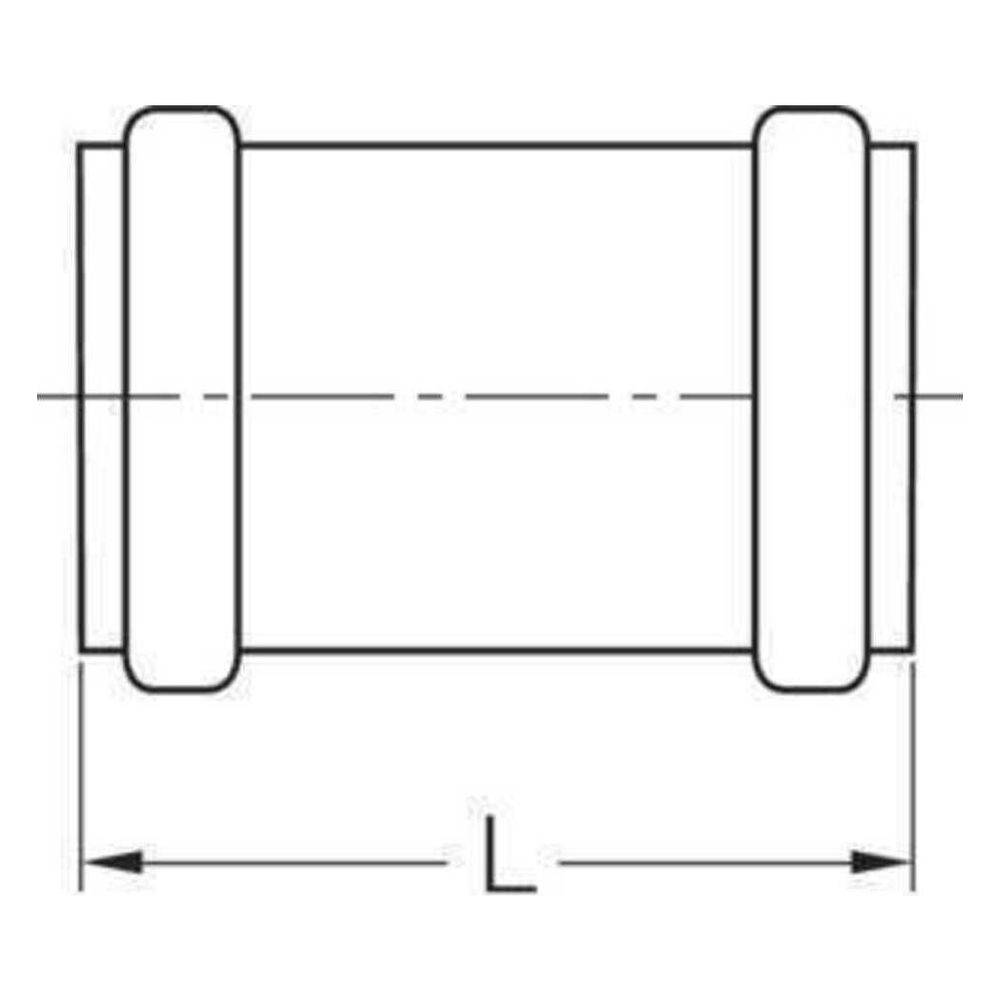 REHAU RAUPIANO PLUS, Überschiebmuffe, DN 50, 1 Stk.