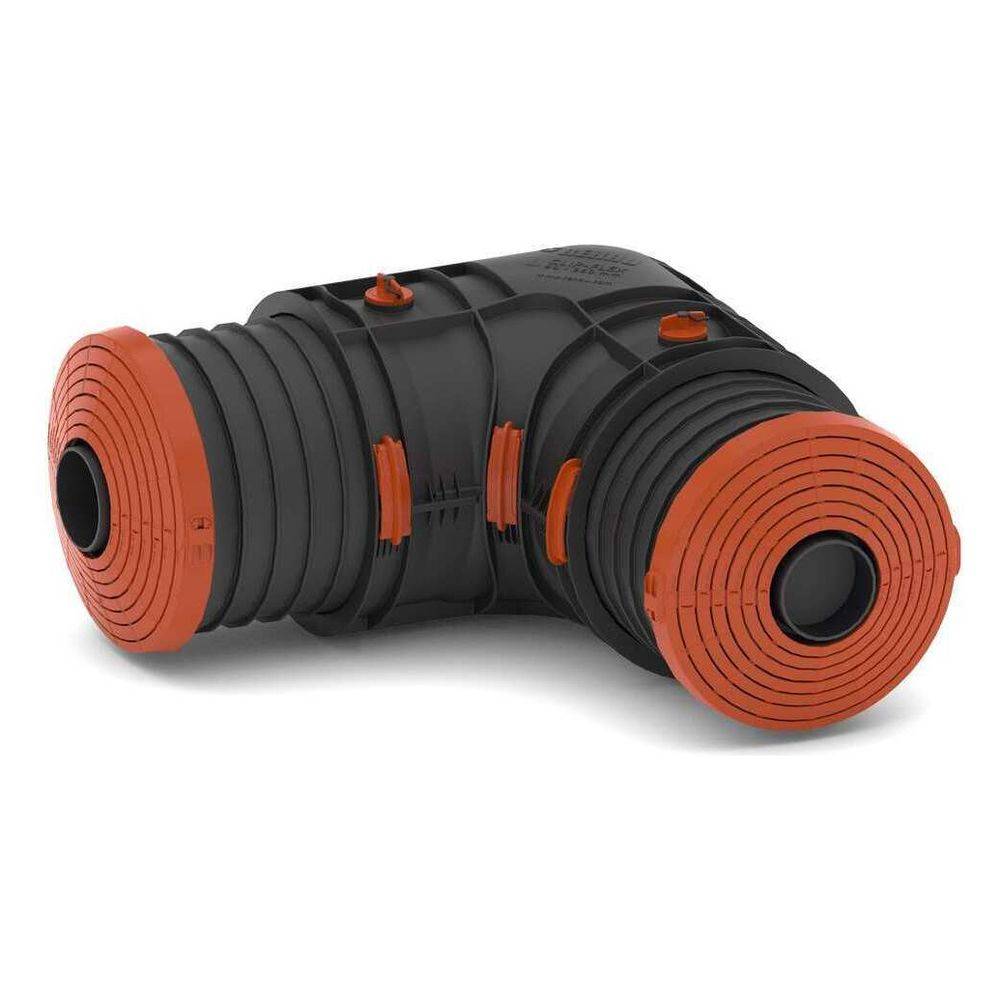 REHAU CLIP-FLEX L-Muffenset klein für Nahwärmerohre Ø90–150mm, 90°-Bögen, 1 Stk.