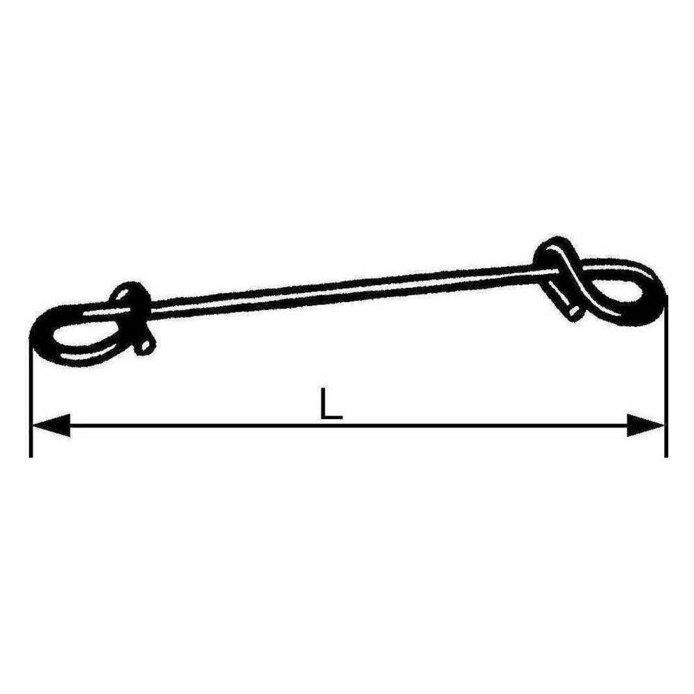 REHAU Mattenbinder, Gesamtlänge 100 mm, 100 Stk.