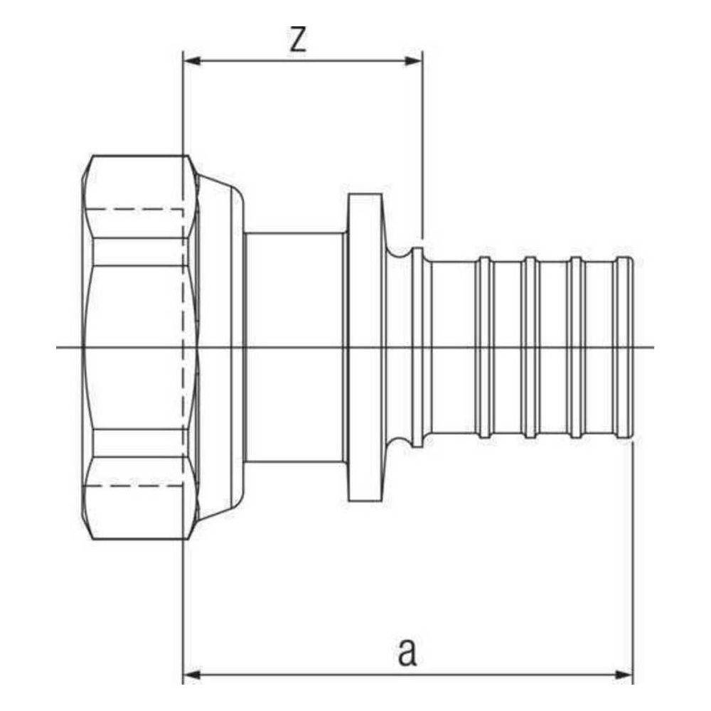 REHAU Übergang RAUTITAN RX+, 25, G 3/4, 1 Stk.