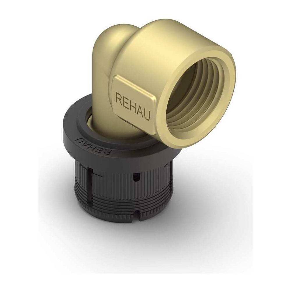 Rehau Winkelübergang Fastloc EXplus, 20mm x Rp 3/4", Messing