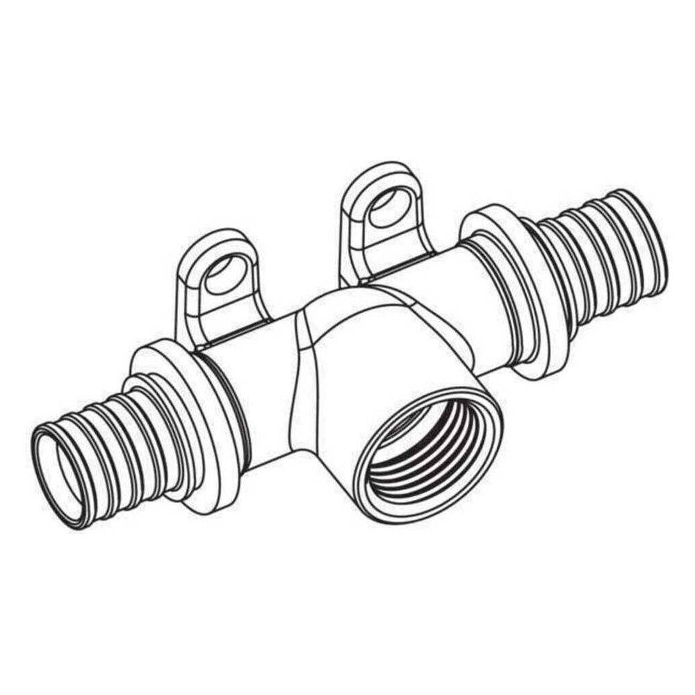 REHAU Wand-T-Stück, RAUTITAN RX+, 16, Rp 1/2, 16, 1 Stk.