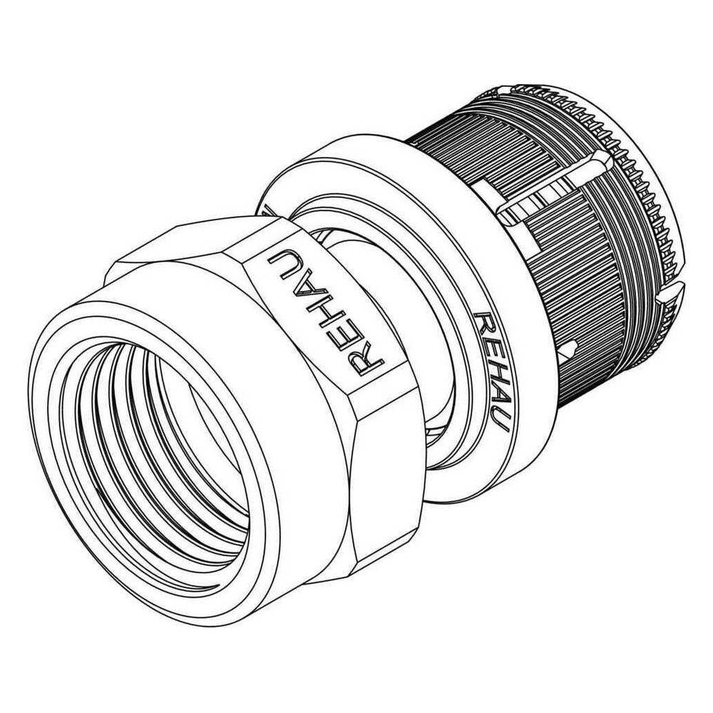 Rehau Übergang Fastloc EXplus, 32mm x Rp 1", Messing