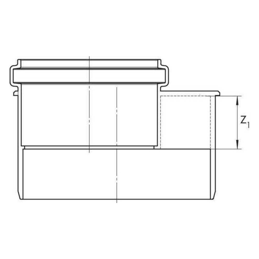 REHAU RAUPIANO PLUS, Übergangsrohr, kurz, DN 110/75, 1 Stk.