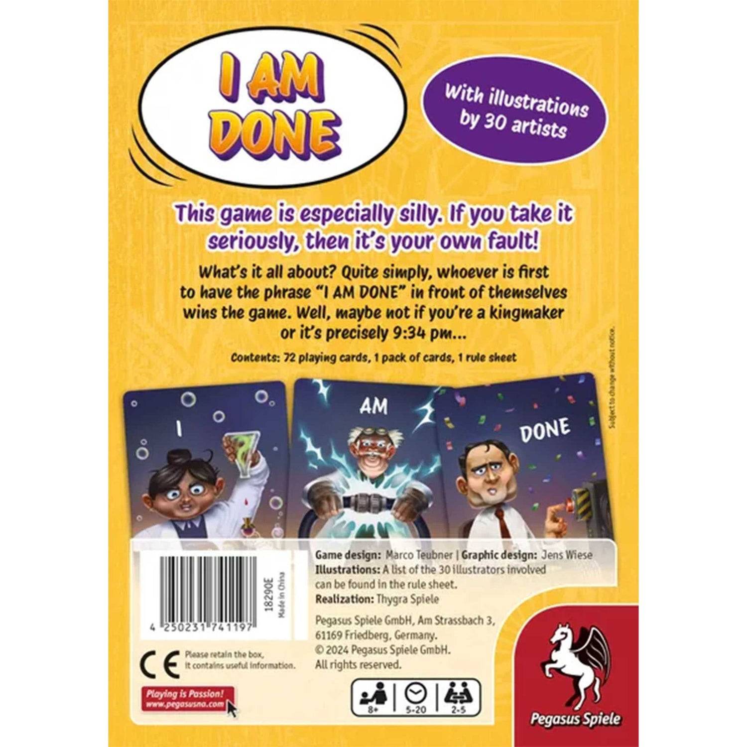 Pegasus Spiele I AM DONE englische Ausgabe