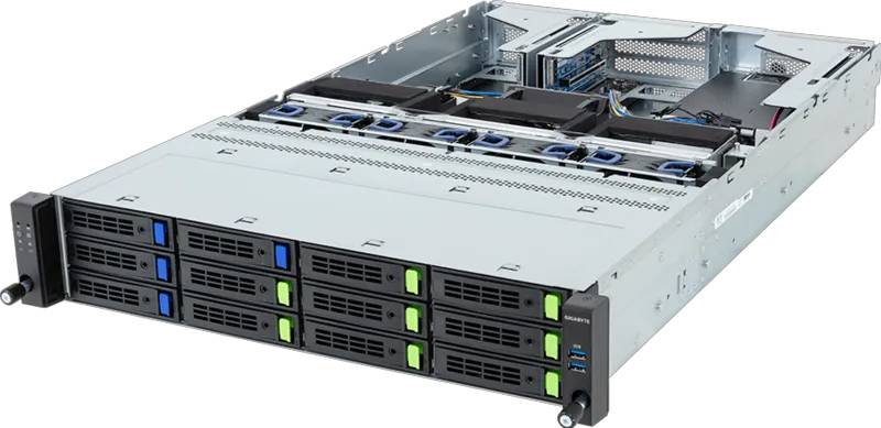 Gigabyte R263-Z35-AAL1 Rev-3.x Barebone AMD EPYC 1.024 MB DDR5 SATA