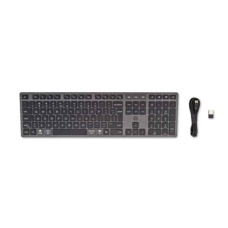 HP 720 Multi-Device Rchrgbl WL KBD Tastatur QWERTY Bluetooth England CB FCC