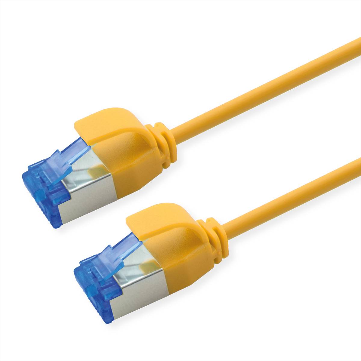 Roline Patchkabel Cat.6A (Class EA) S/FTP (PiMF), LSOH, PoE, gelb, 0,5m